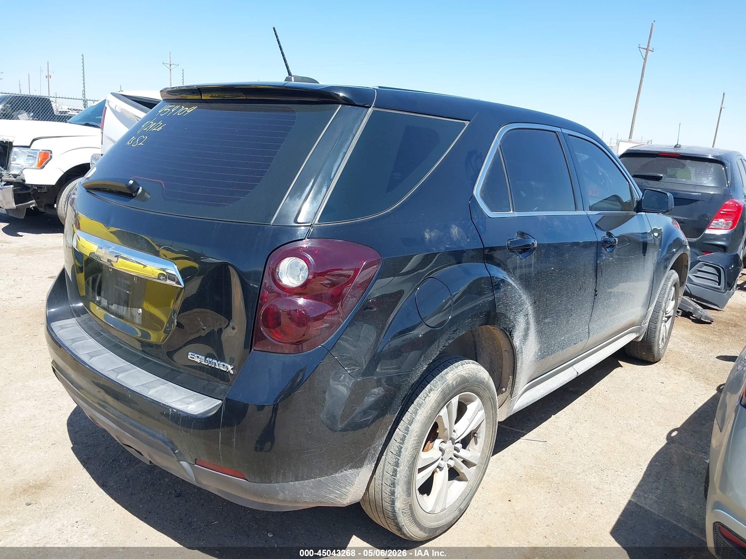2015 Chevrolet Equinox Ls Black vin: 2GNALAEK0F6401986