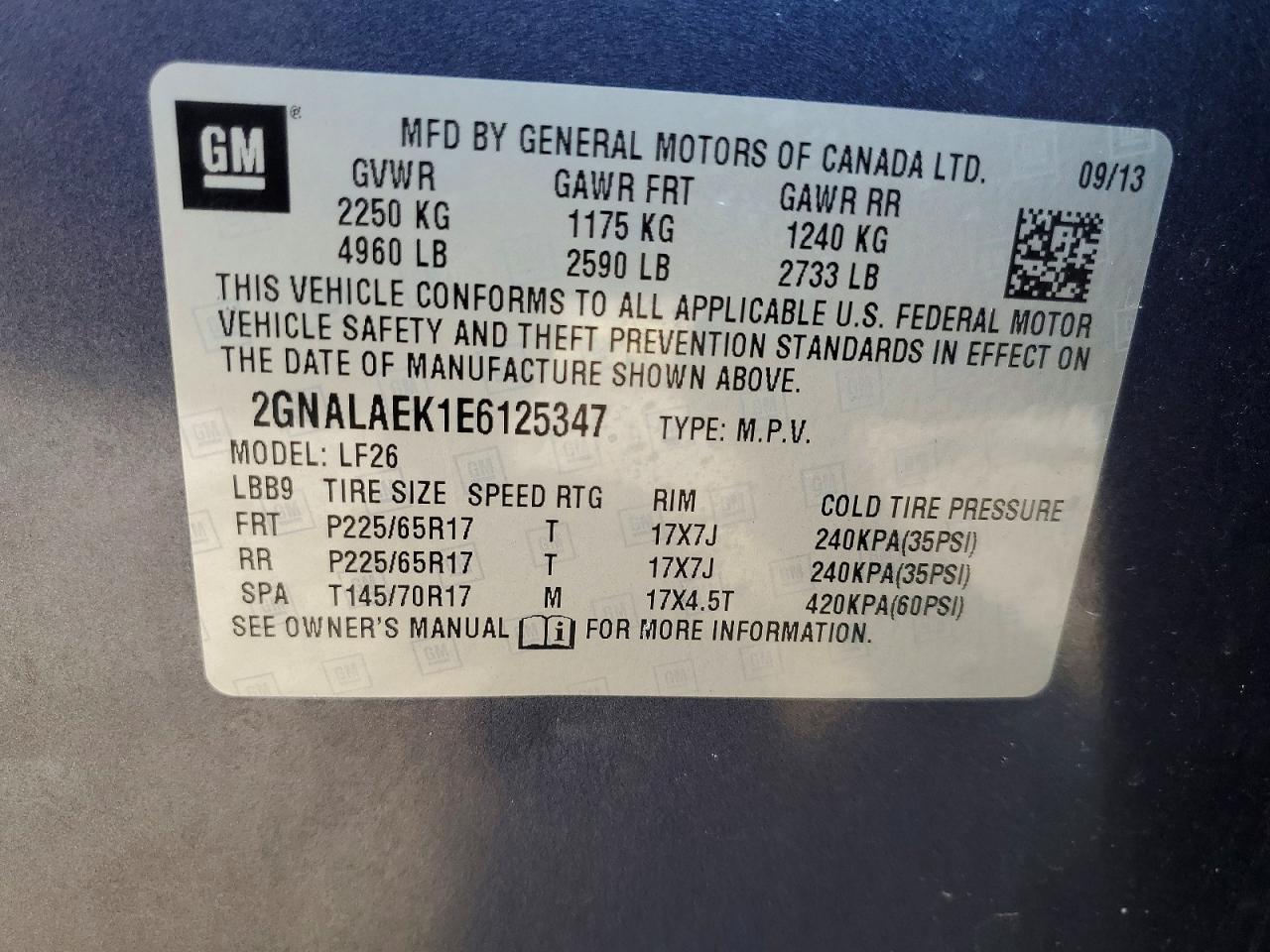 2014 Chevrolet Equinox Ls Blue vin: 2GNALAEK1E6125347