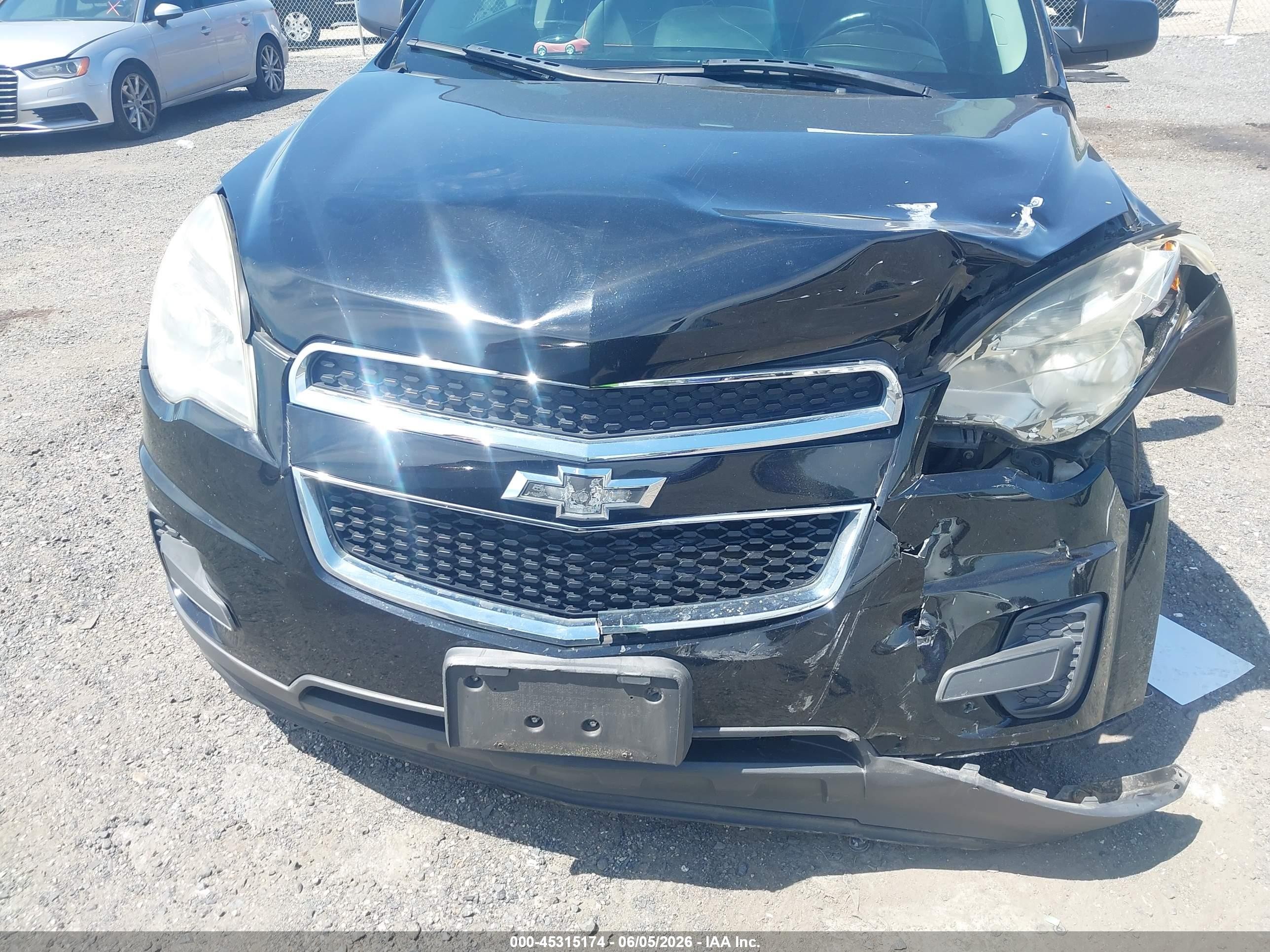 2014 Chevrolet Equinox Ls Black vin: 2GNALAEK1E6212228