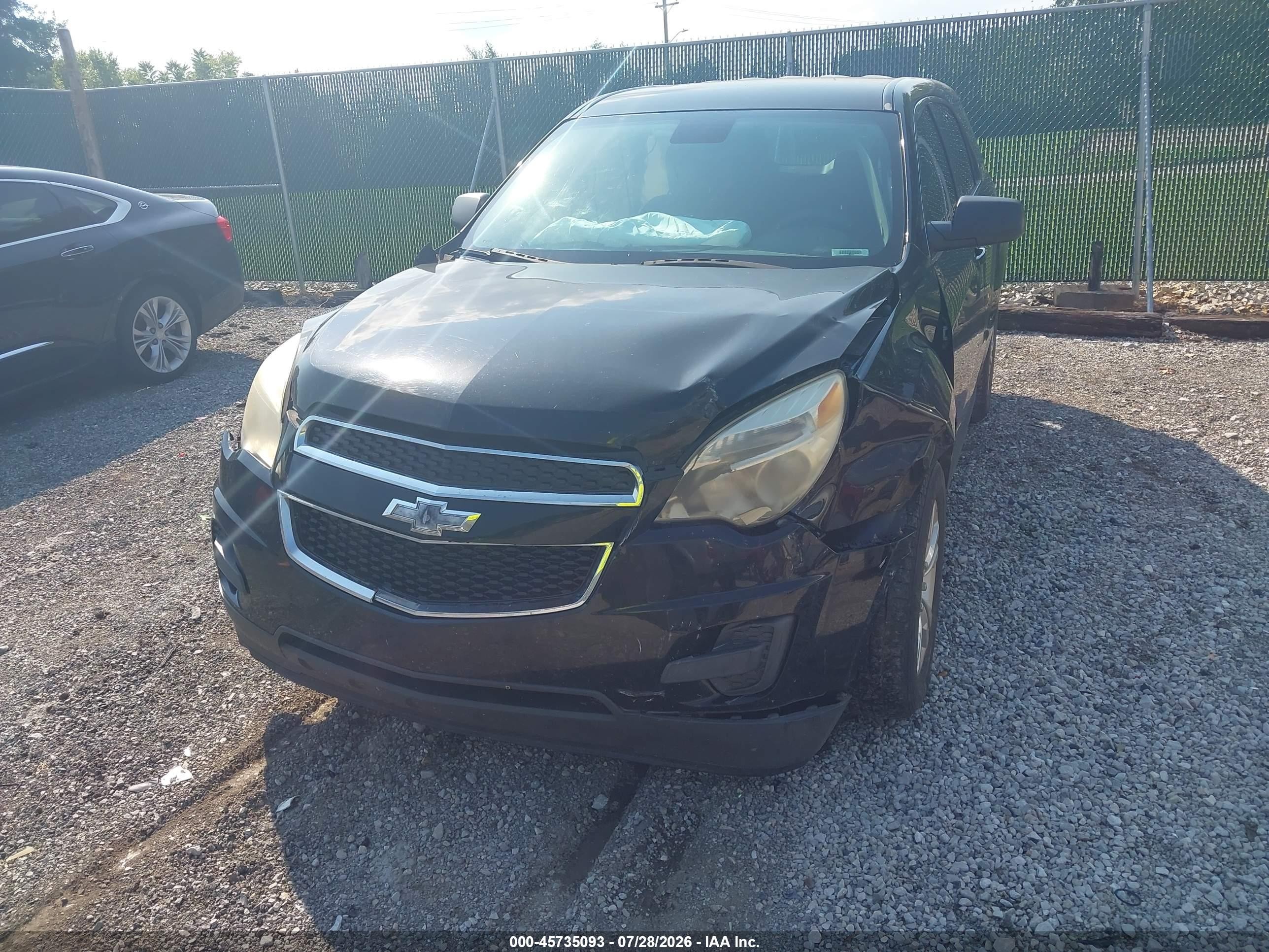2014 Chevrolet Equinox Ls Black vin: 2GNALAEK1E6291352