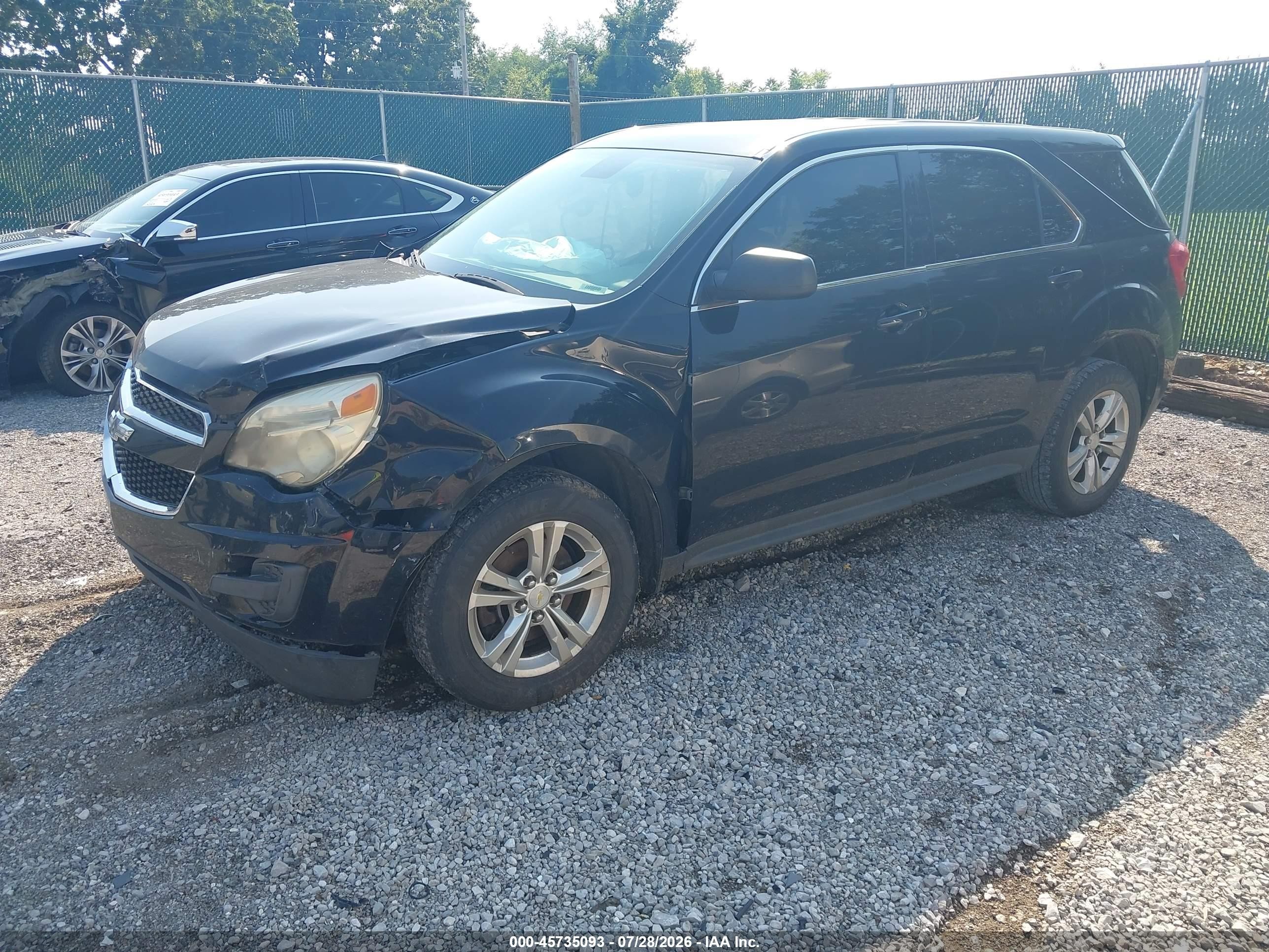 2014 Chevrolet Equinox Ls Black vin: 2GNALAEK1E6291352