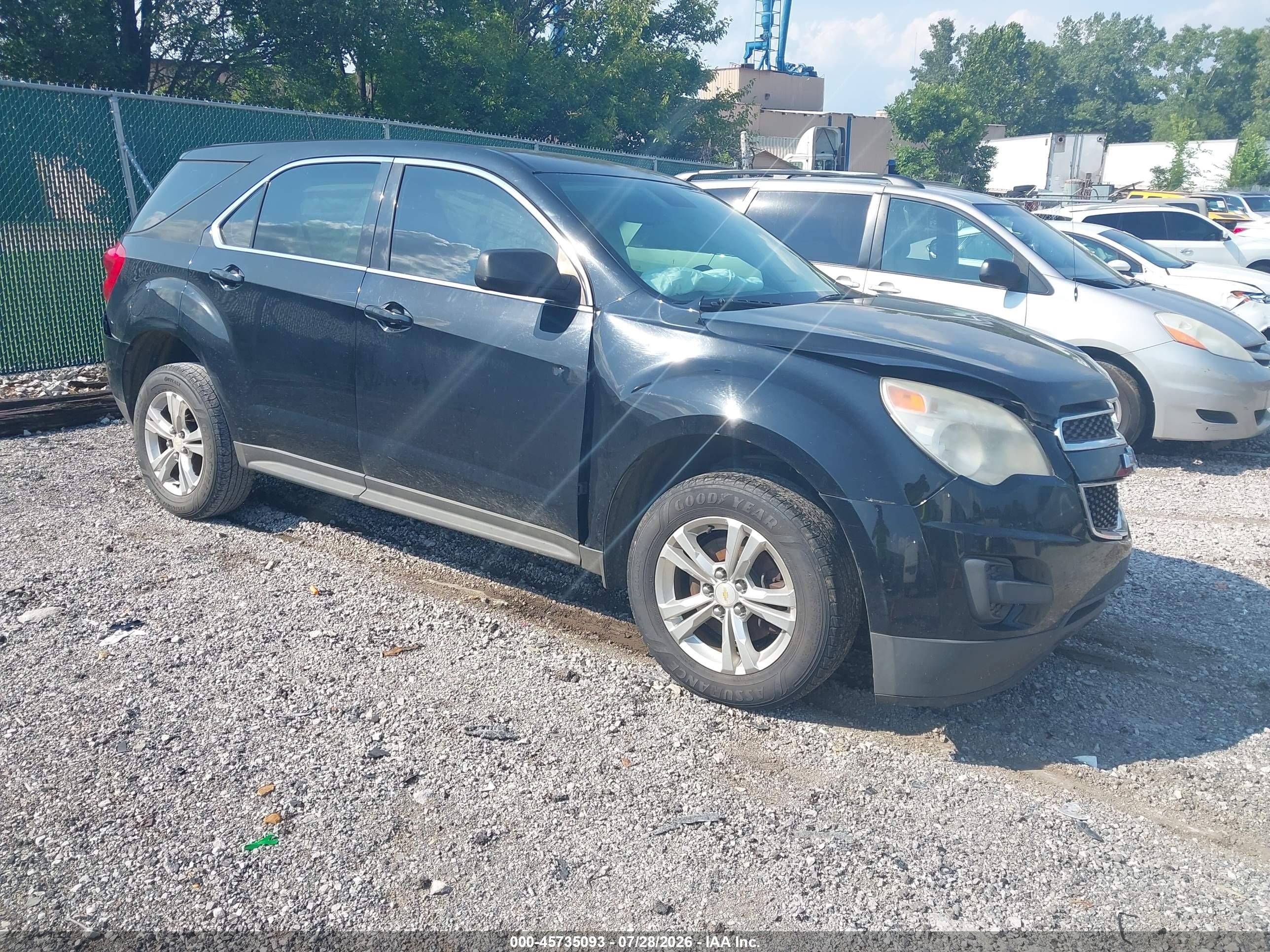 2014 Chevrolet Equinox Ls Black vin: 2GNALAEK1E6291352