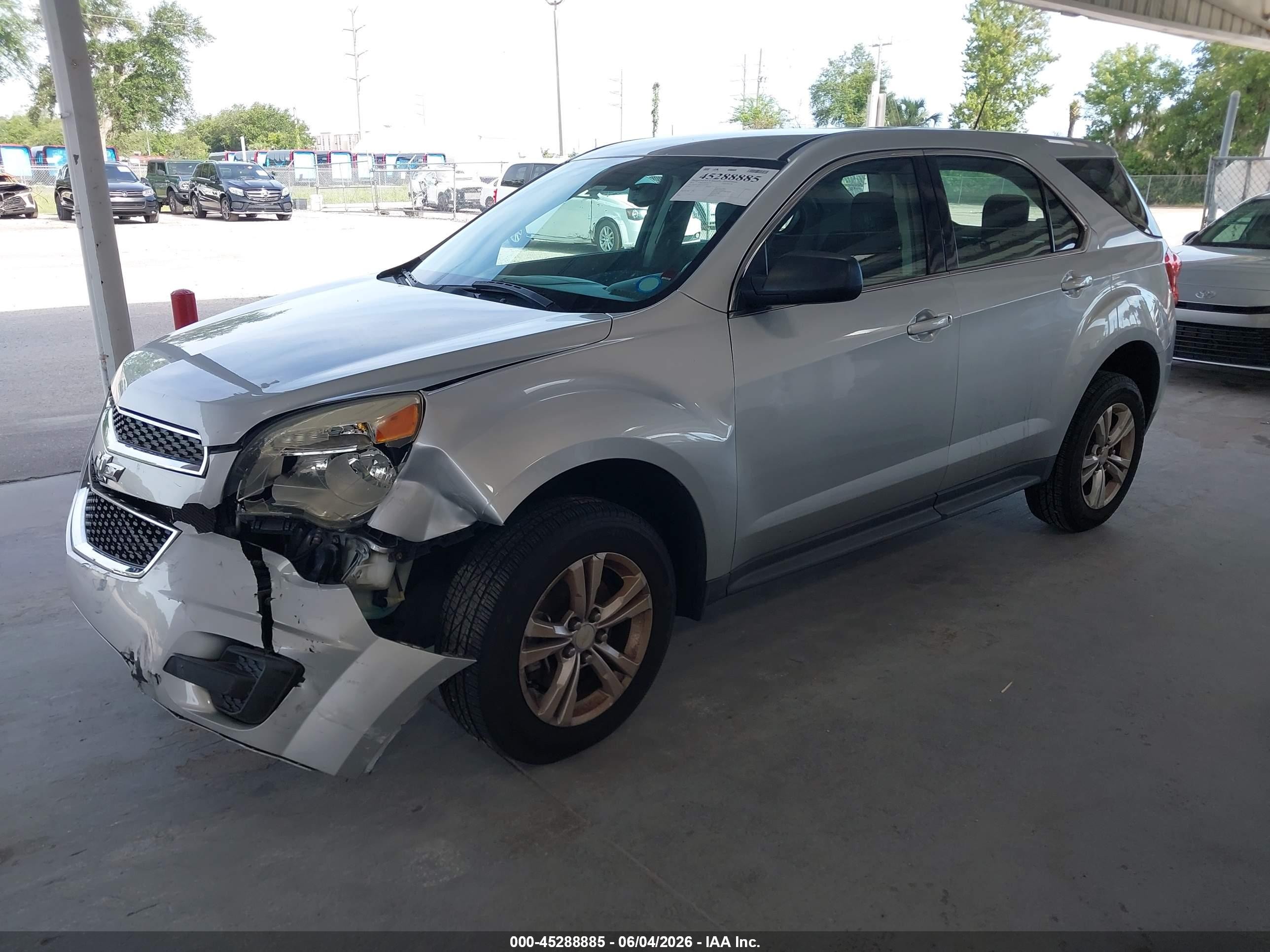2015 Chevrolet Equinox Ls Silver vin: 2GNALAEK1F1103220