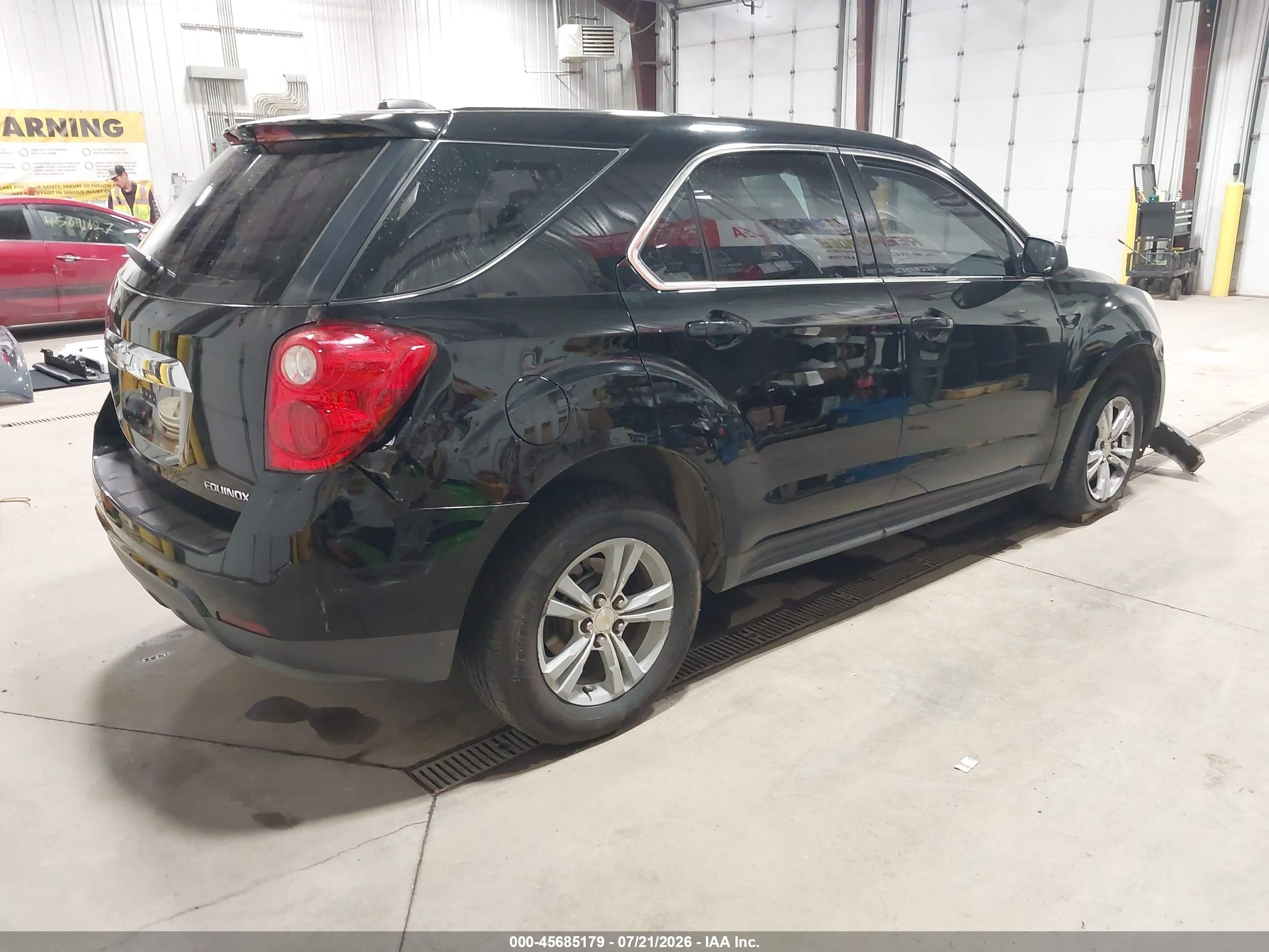 2015 Chevrolet Equinox Ls Black vin: 2GNALAEK1F1157343