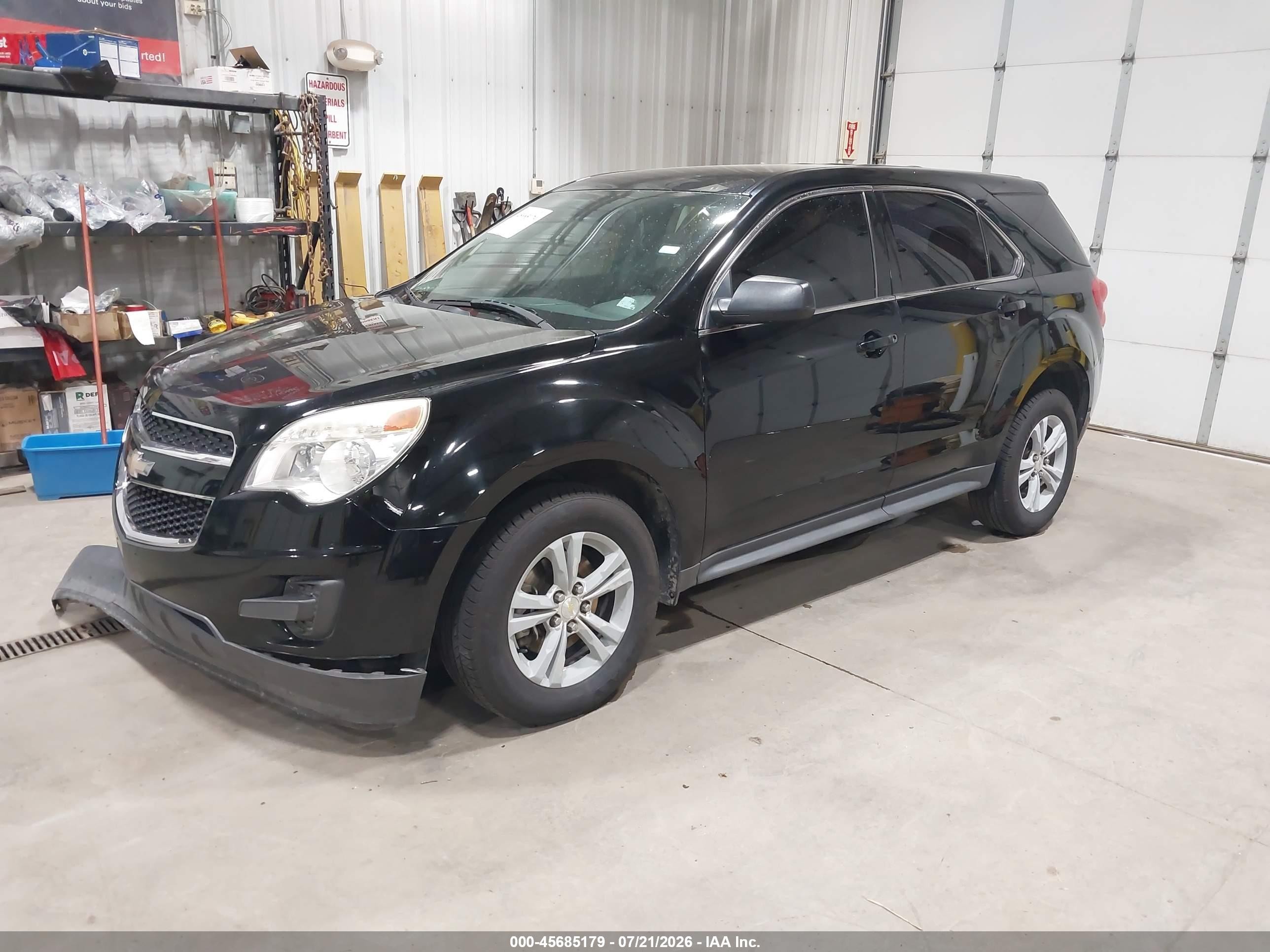2015 Chevrolet Equinox Ls Black vin: 2GNALAEK1F1157343