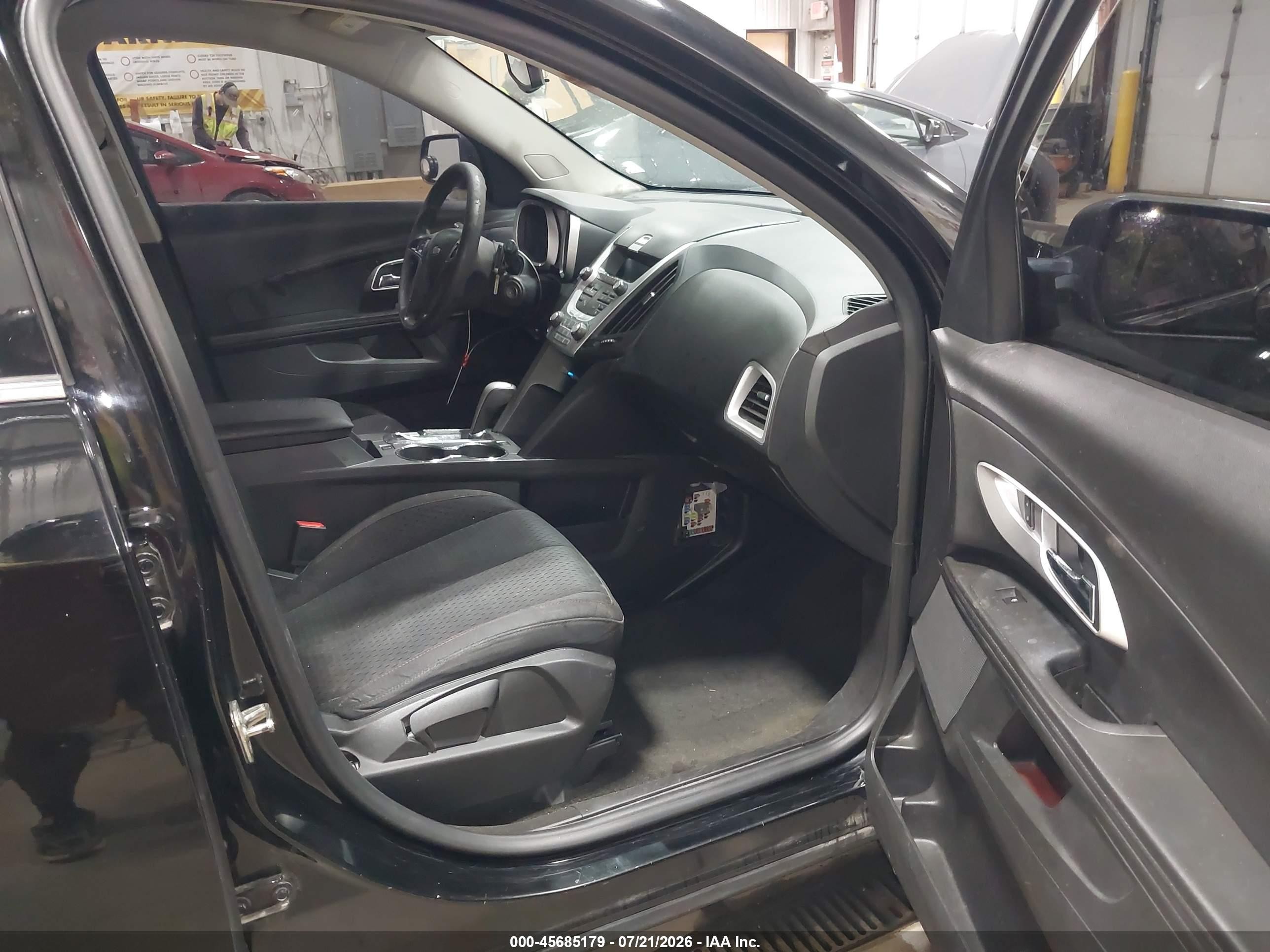 2015 Chevrolet Equinox Ls Black vin: 2GNALAEK1F1157343