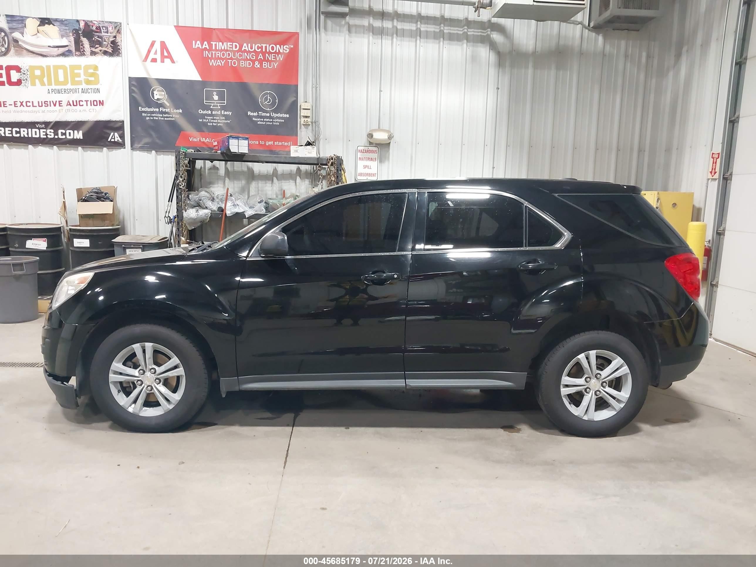 2015 Chevrolet Equinox Ls Black vin: 2GNALAEK1F1157343
