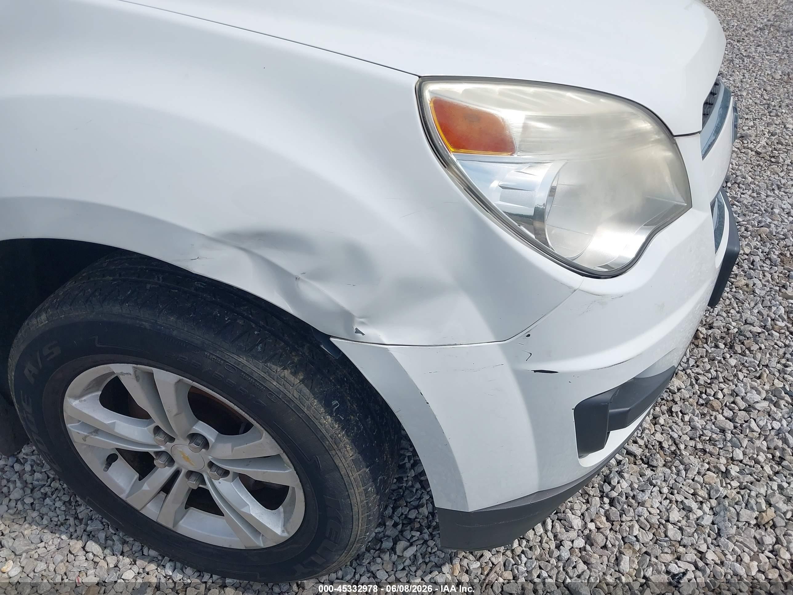 2015 Chevrolet Equinox Ls White vin: 2GNALAEK1F1162560