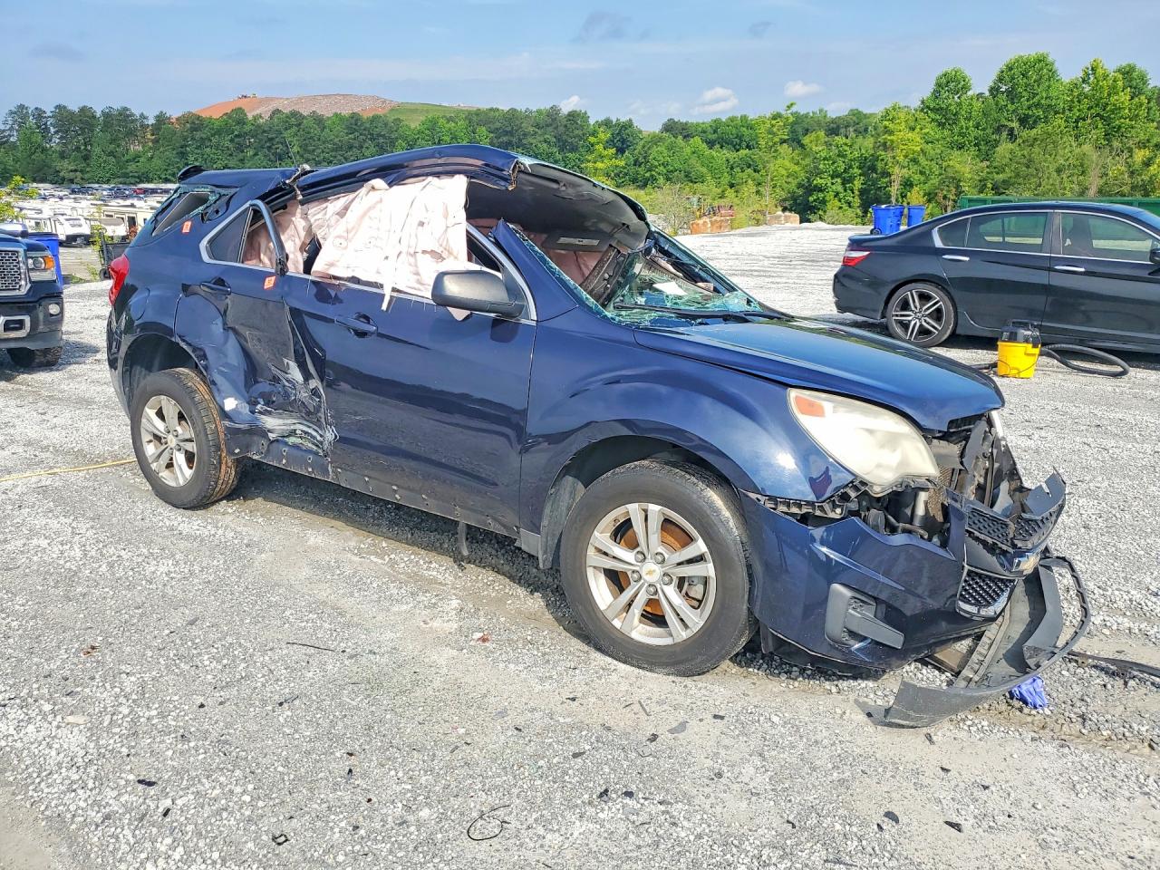 2015 Chevrolet Equinox Ls Blue vin: 2GNALAEK1F6412494