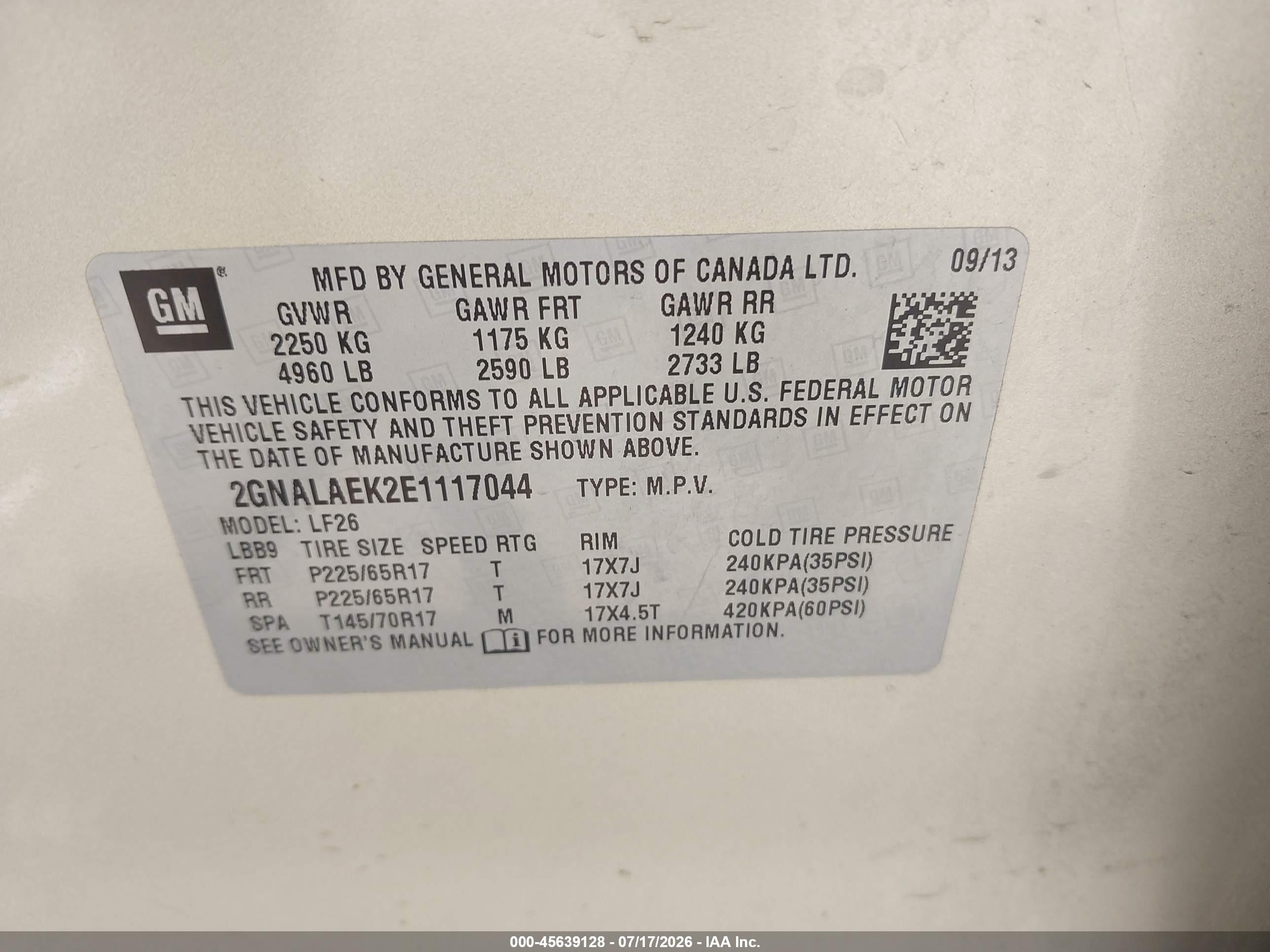 2014 Chevrolet Equinox Ls Beige vin: 2GNALAEK2E1117044