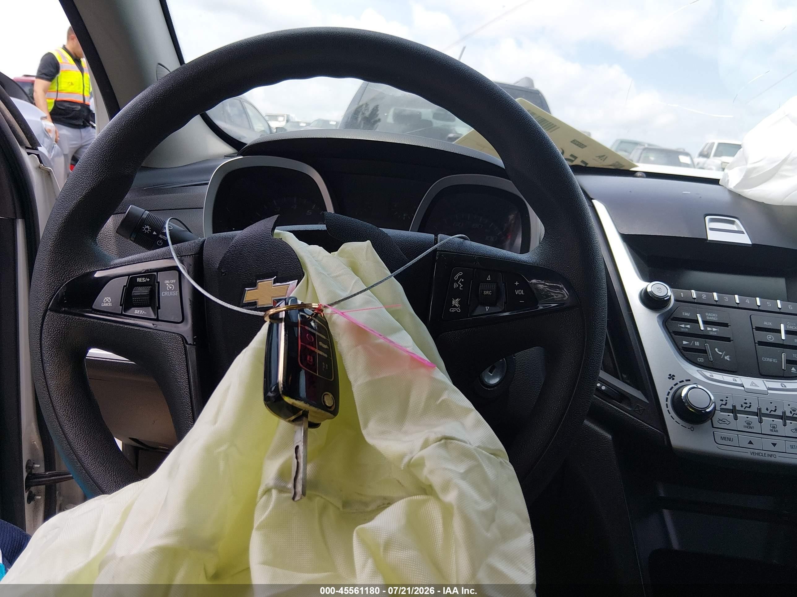 2014 Chevrolet Equinox Ls White vin: 2GNALAEK2E1118615