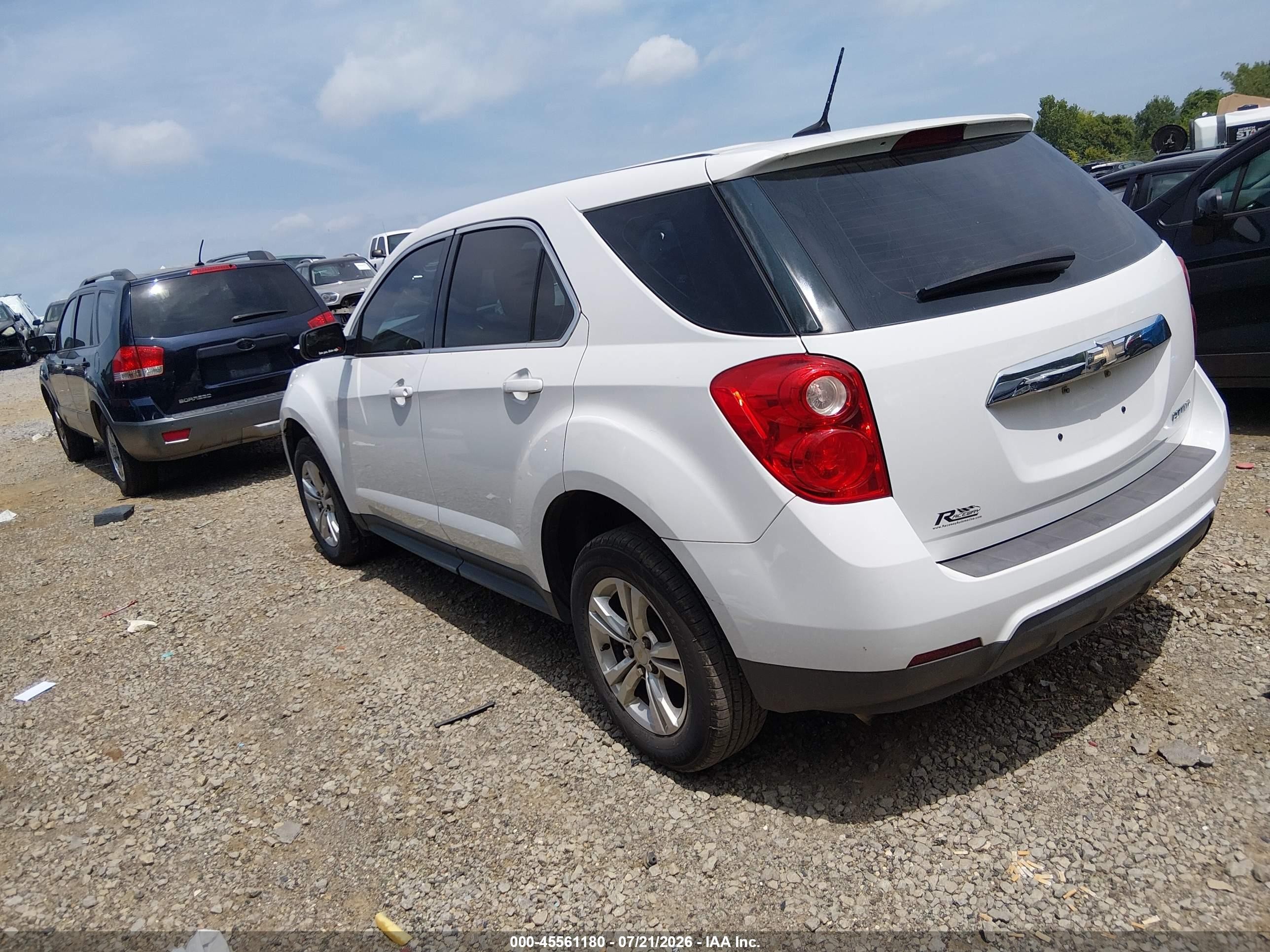 2014 Chevrolet Equinox Ls White vin: 2GNALAEK2E1118615