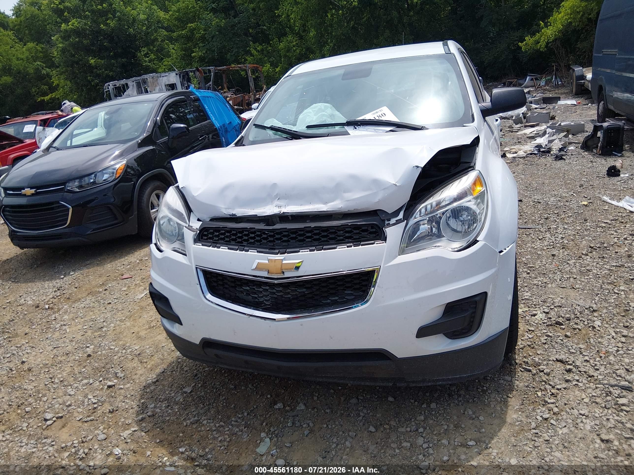 2014 Chevrolet Equinox Ls White vin: 2GNALAEK2E1118615