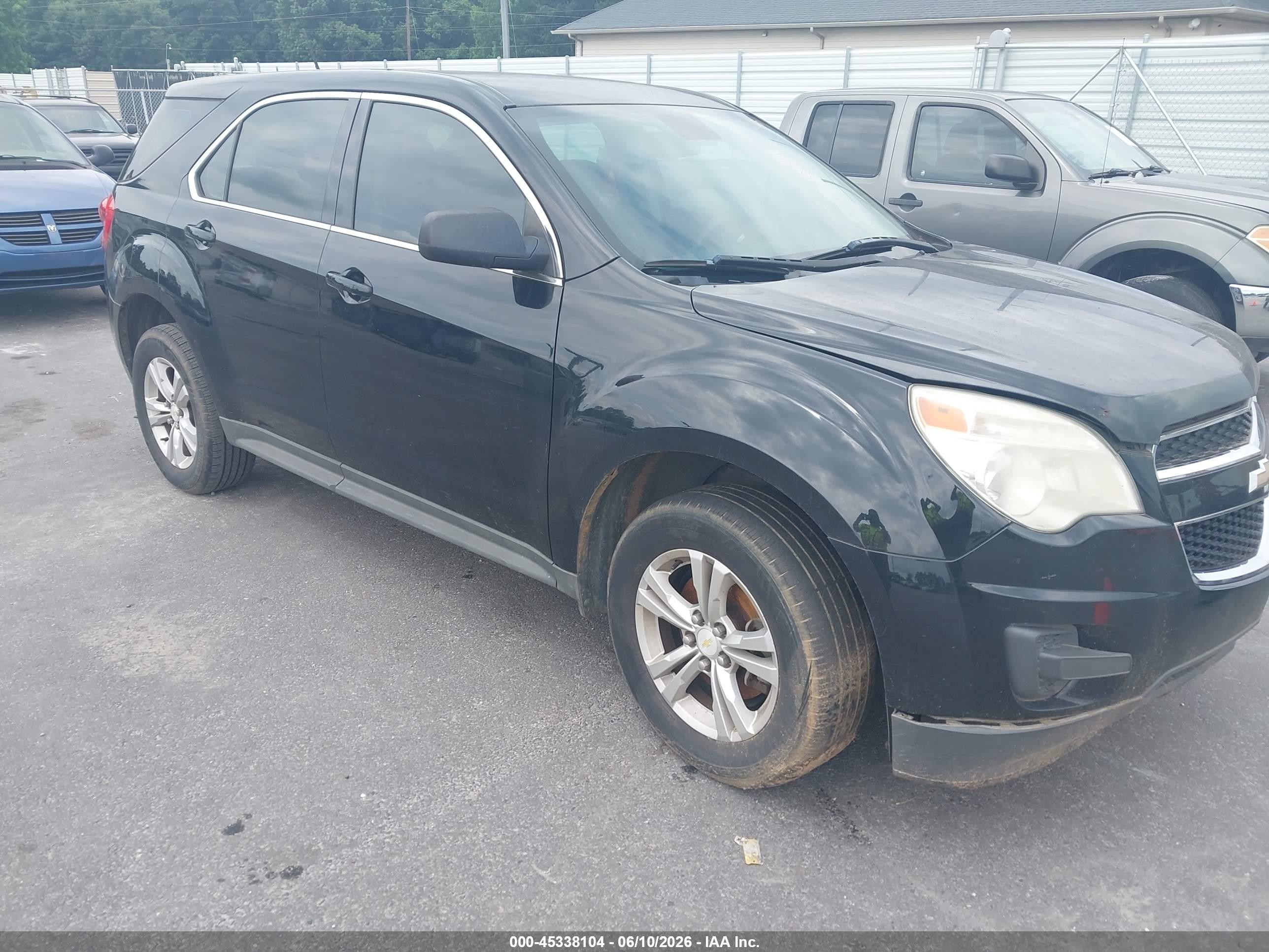 2014 Chevrolet Equinox Ls Black vin: 2GNALAEK2E1136435