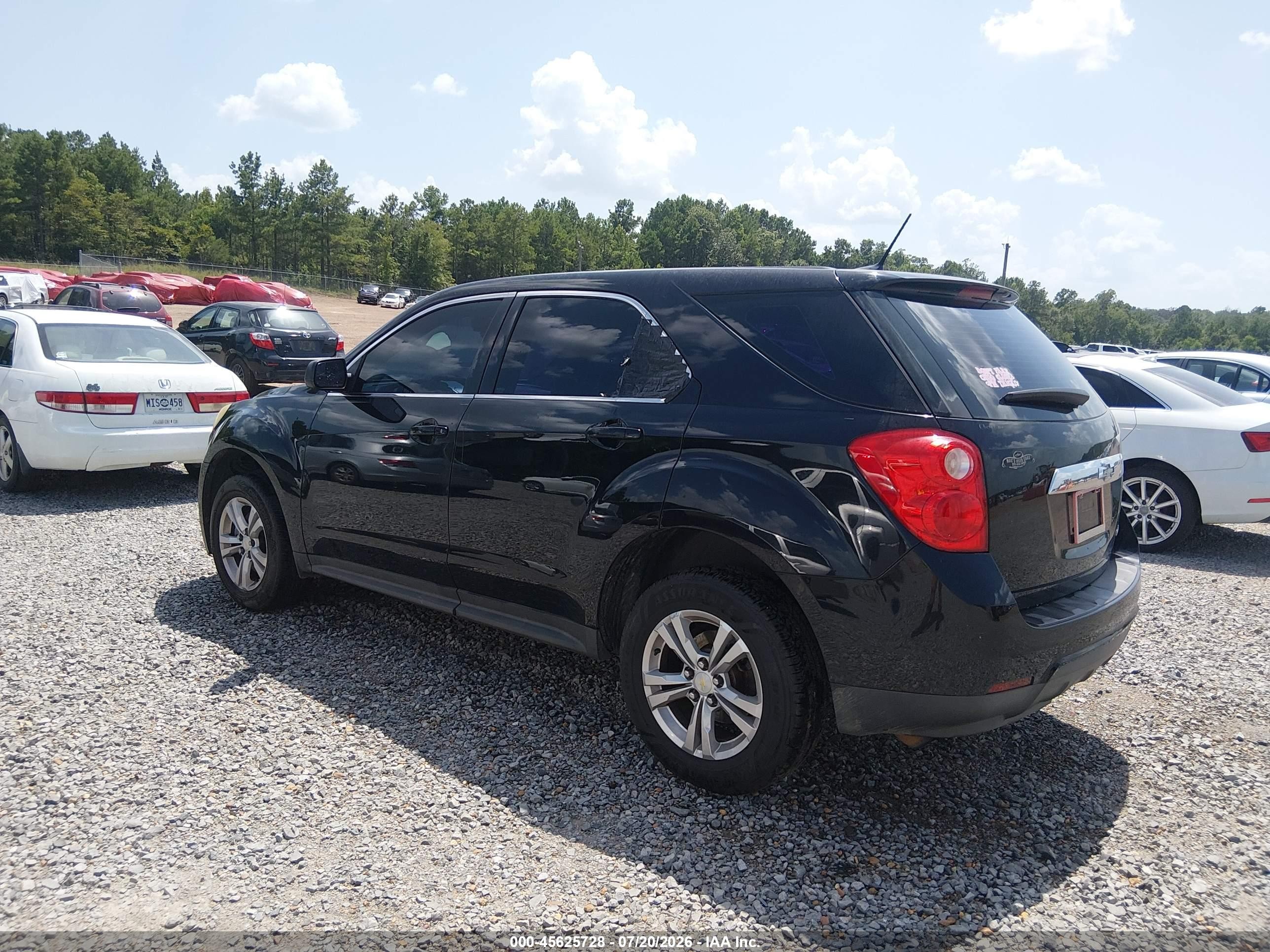 2014 Chevrolet Equinox Ls Black vin: 2GNALAEK2E6128726