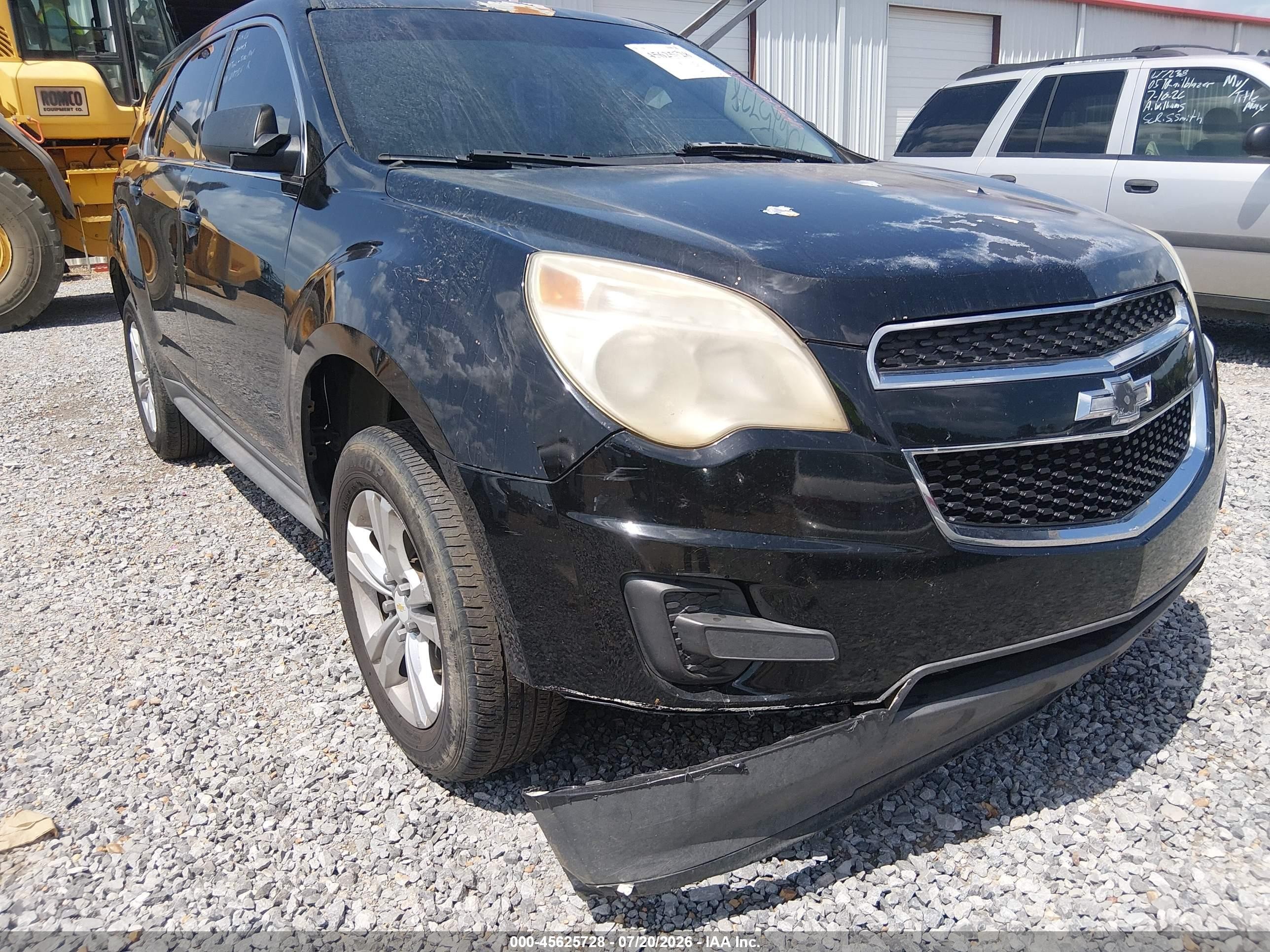 2014 Chevrolet Equinox Ls Black vin: 2GNALAEK2E6128726