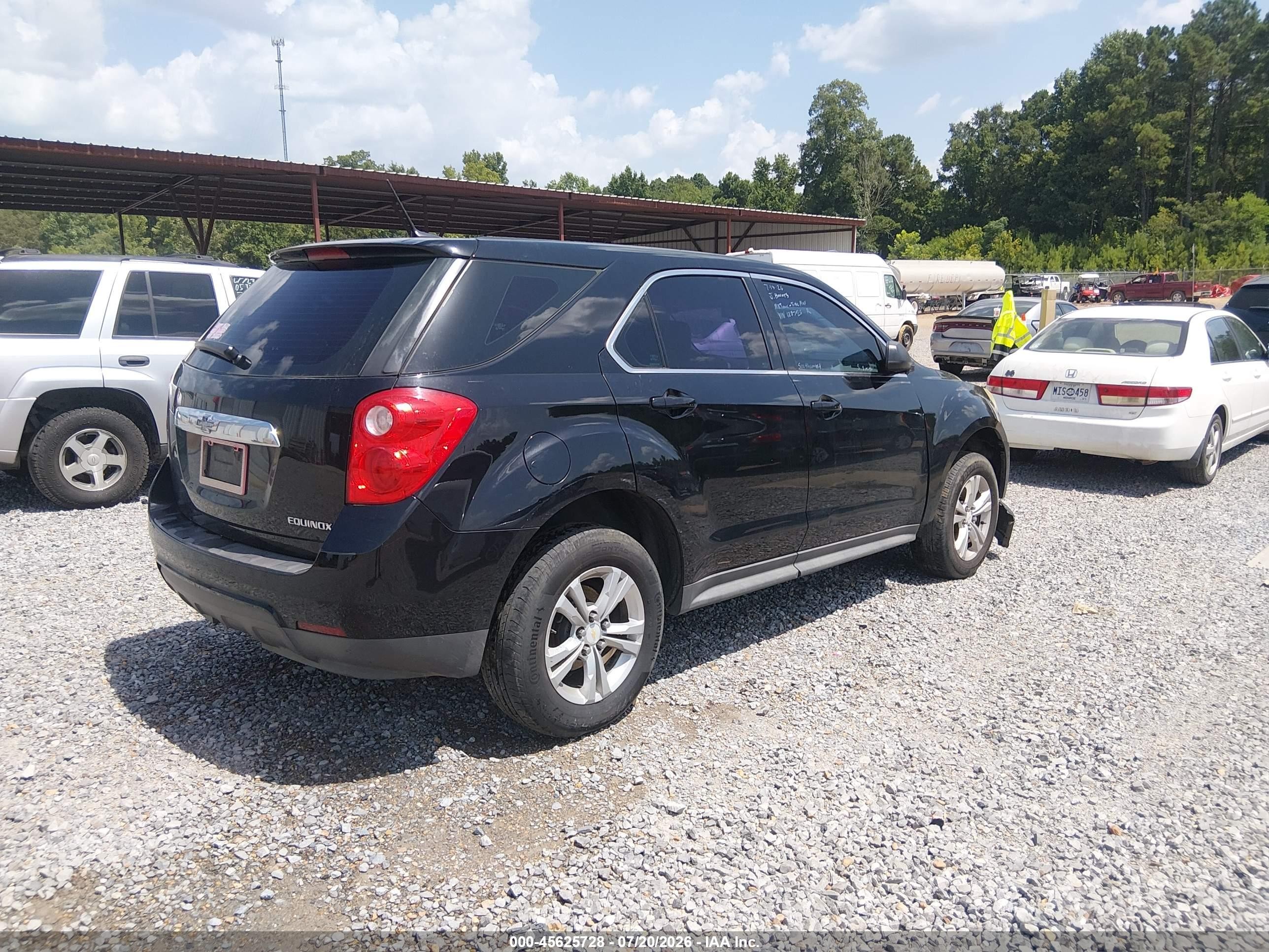2014 Chevrolet Equinox Ls Black vin: 2GNALAEK2E6128726