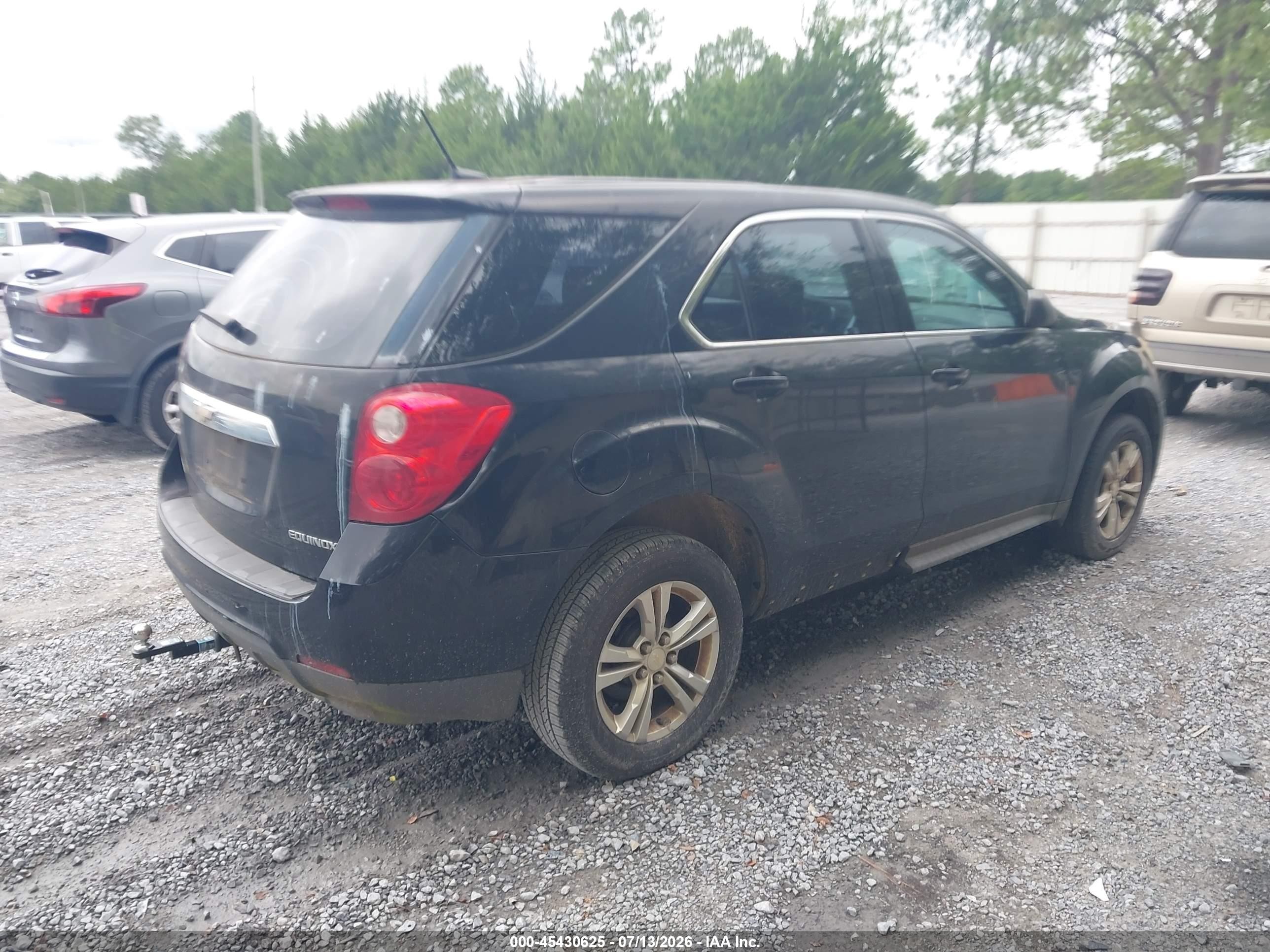 2014 Chevrolet Equinox Ls Black vin: 2GNALAEK2E6129858