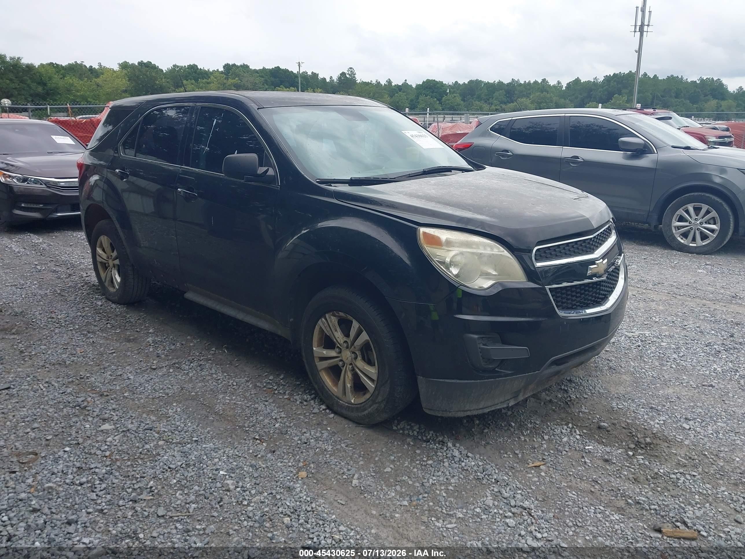 2014 Chevrolet Equinox Ls Black vin: 2GNALAEK2E6129858