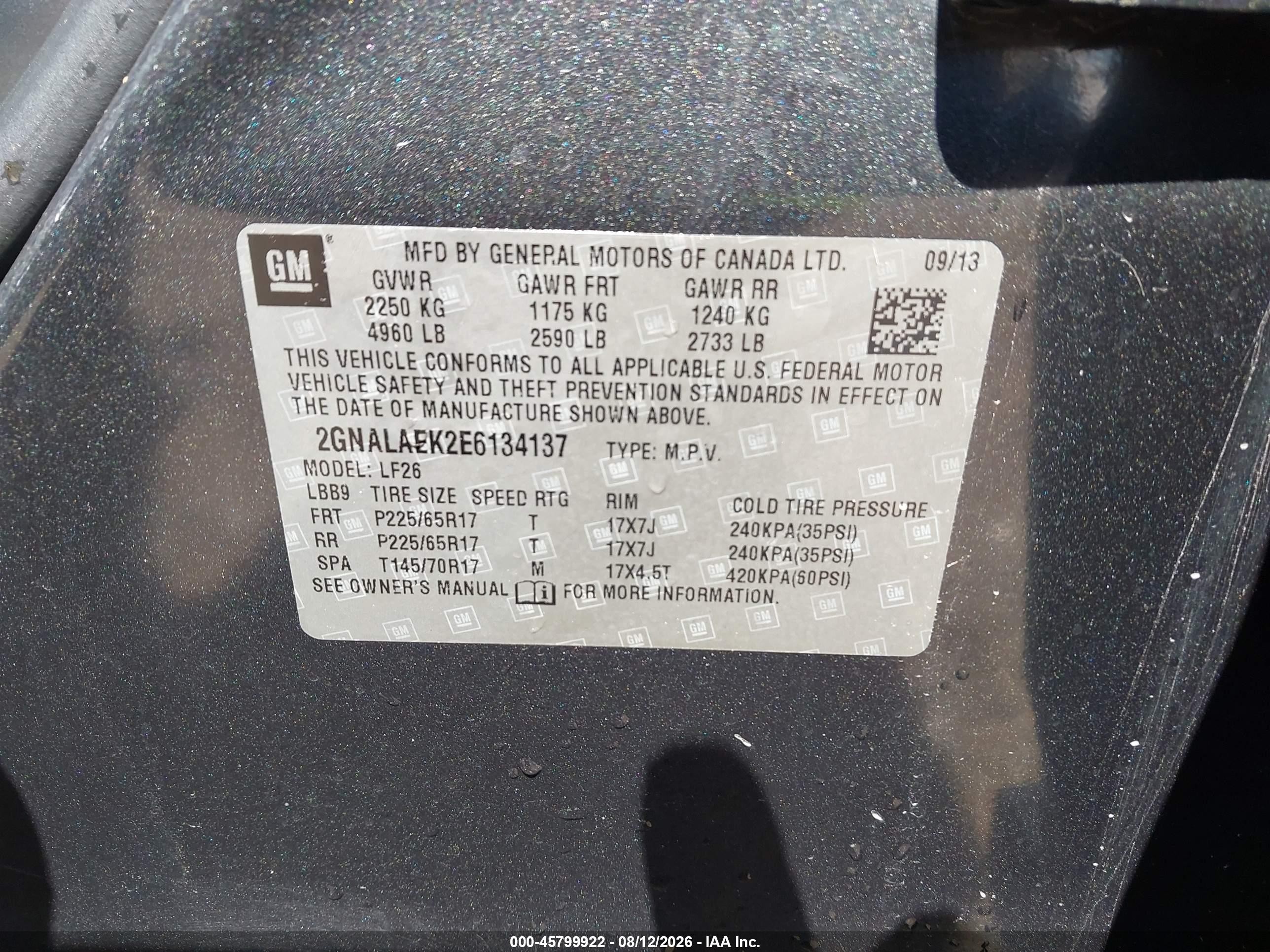 2014 Chevrolet Equinox Ls Серый vin: 2GNALAEK2E6134137