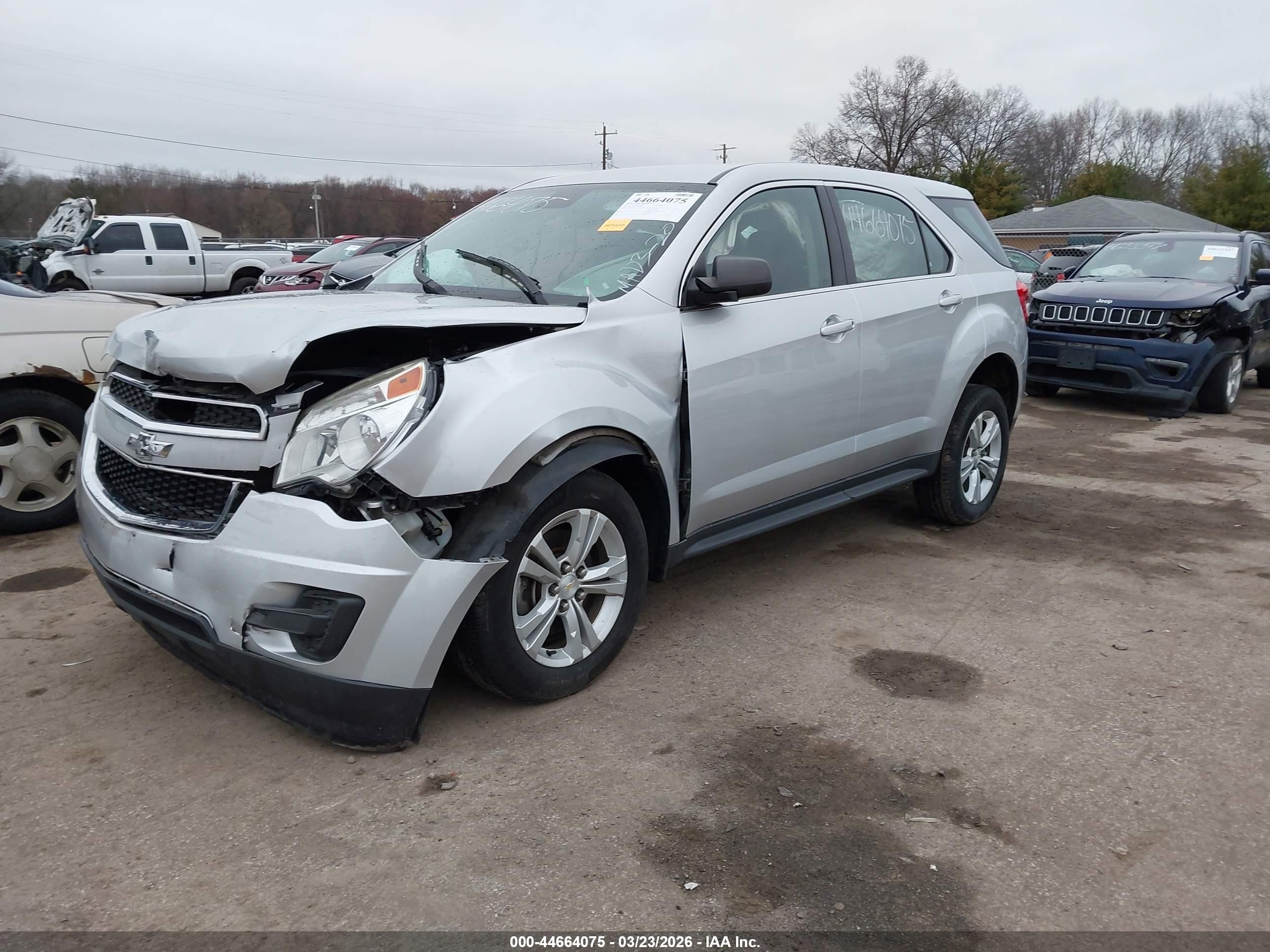2015 Chevrolet Equinox Ls Silver vin: 2GNALAEK2F1108250