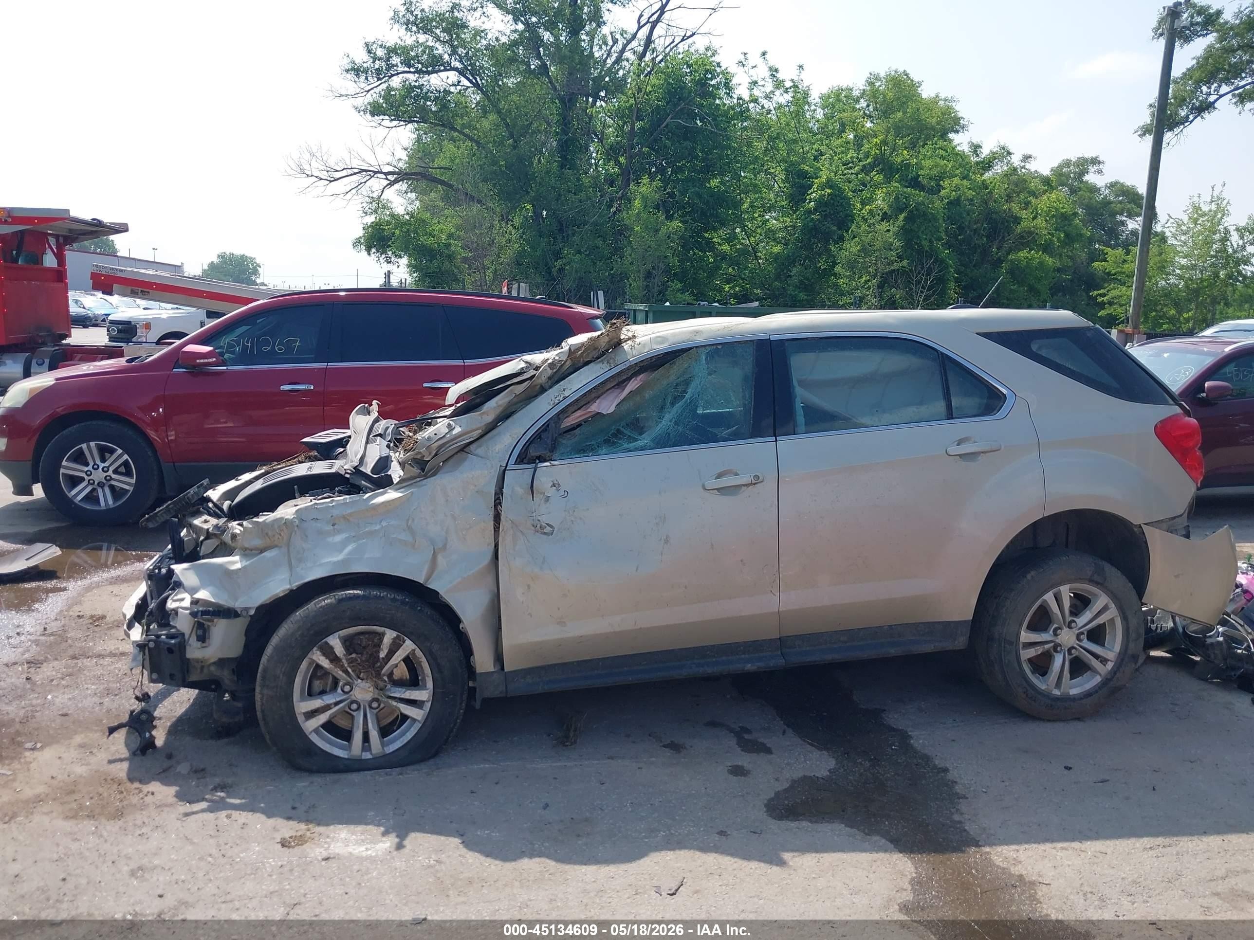 2015 Chevrolet Equinox Ls Brown vin: 2GNALAEK2F1116946