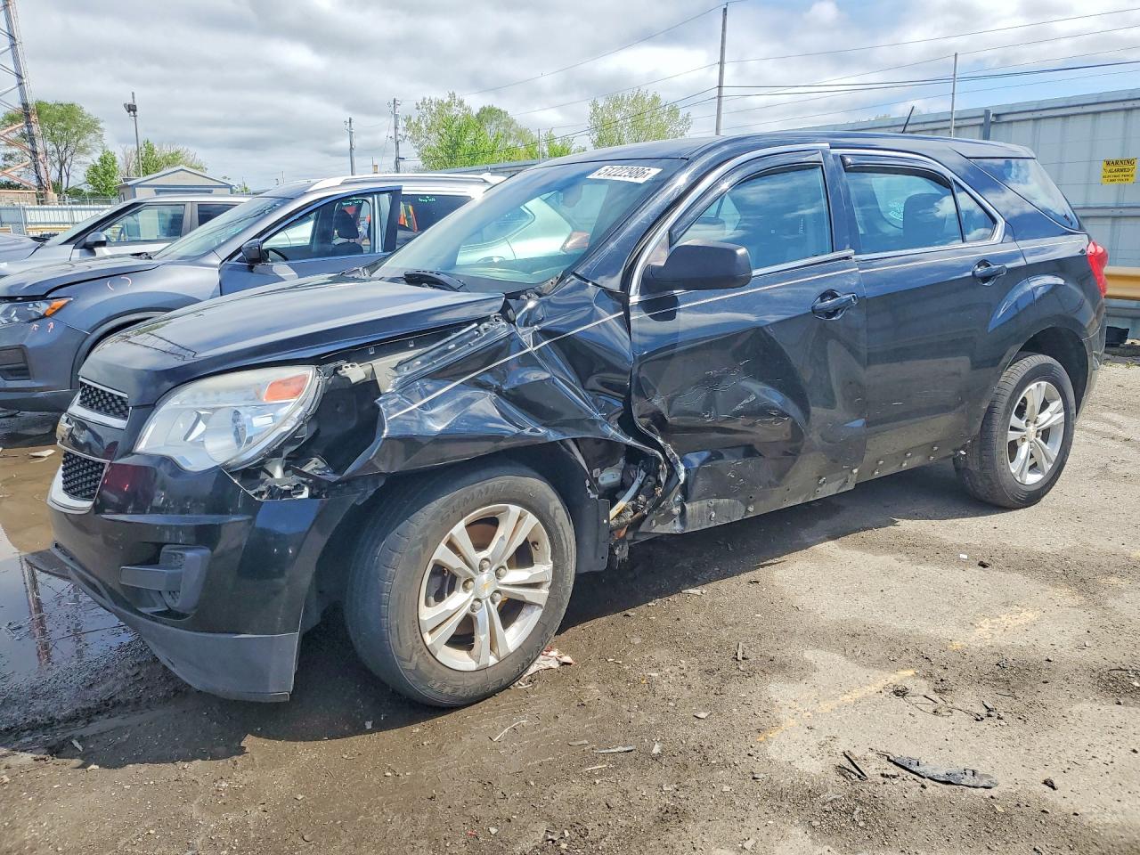 2015 Chevrolet Equinox Ls Black vin: 2GNALAEK2F1120611