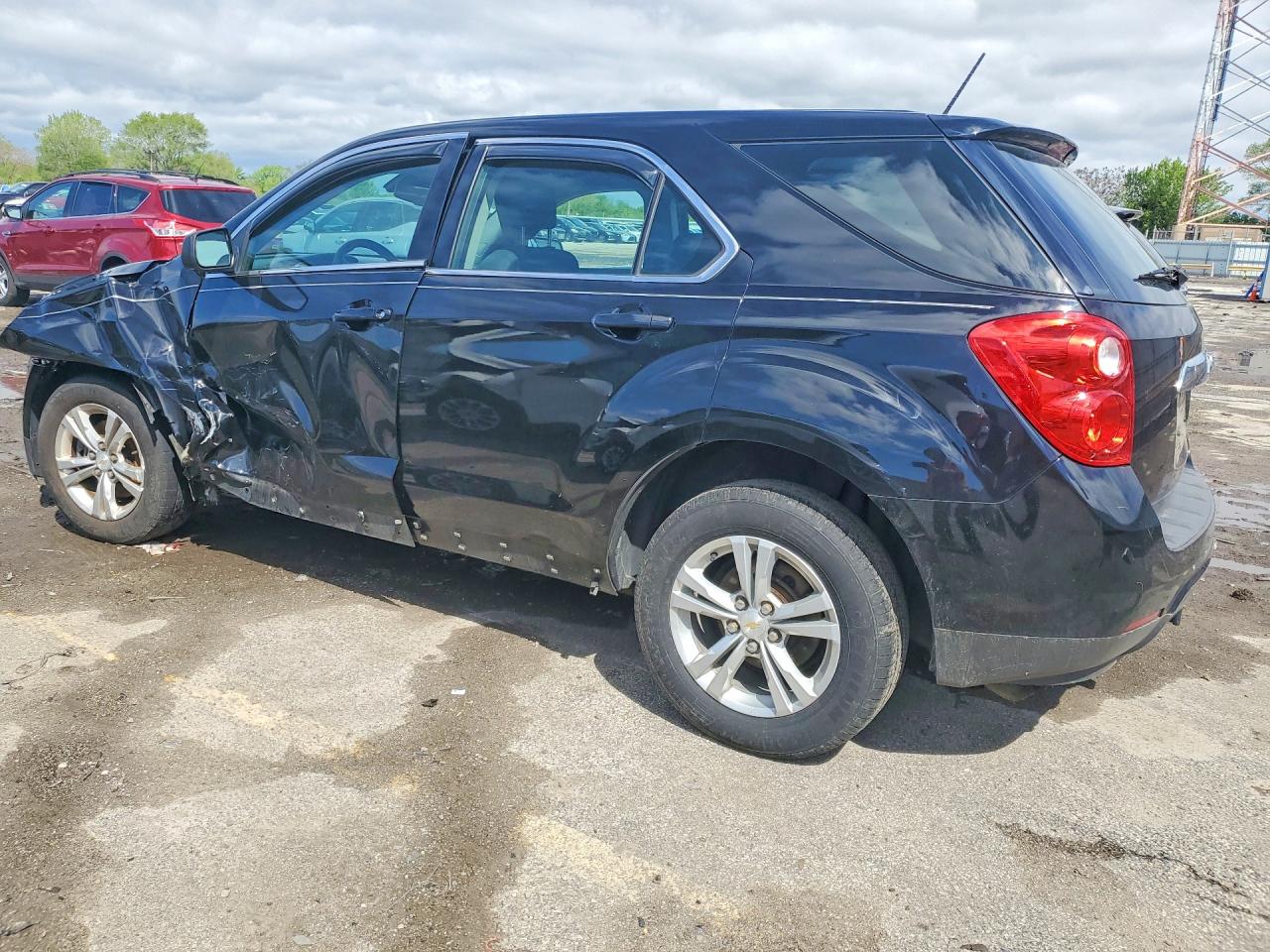 2015 Chevrolet Equinox Ls Black vin: 2GNALAEK2F1120611