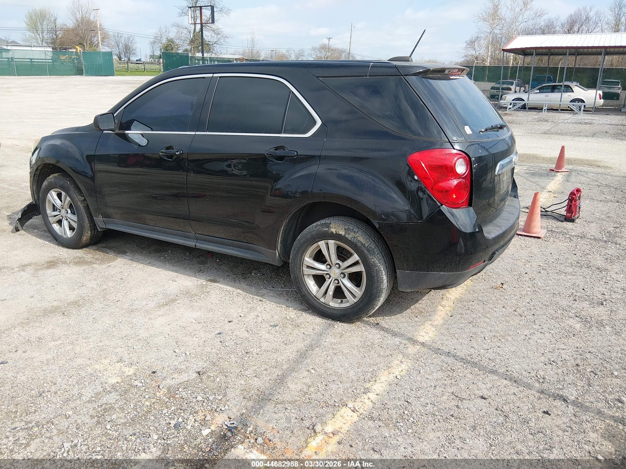 2015 Chevrolet Equinox Ls Black vin: 2GNALAEK2F1125209