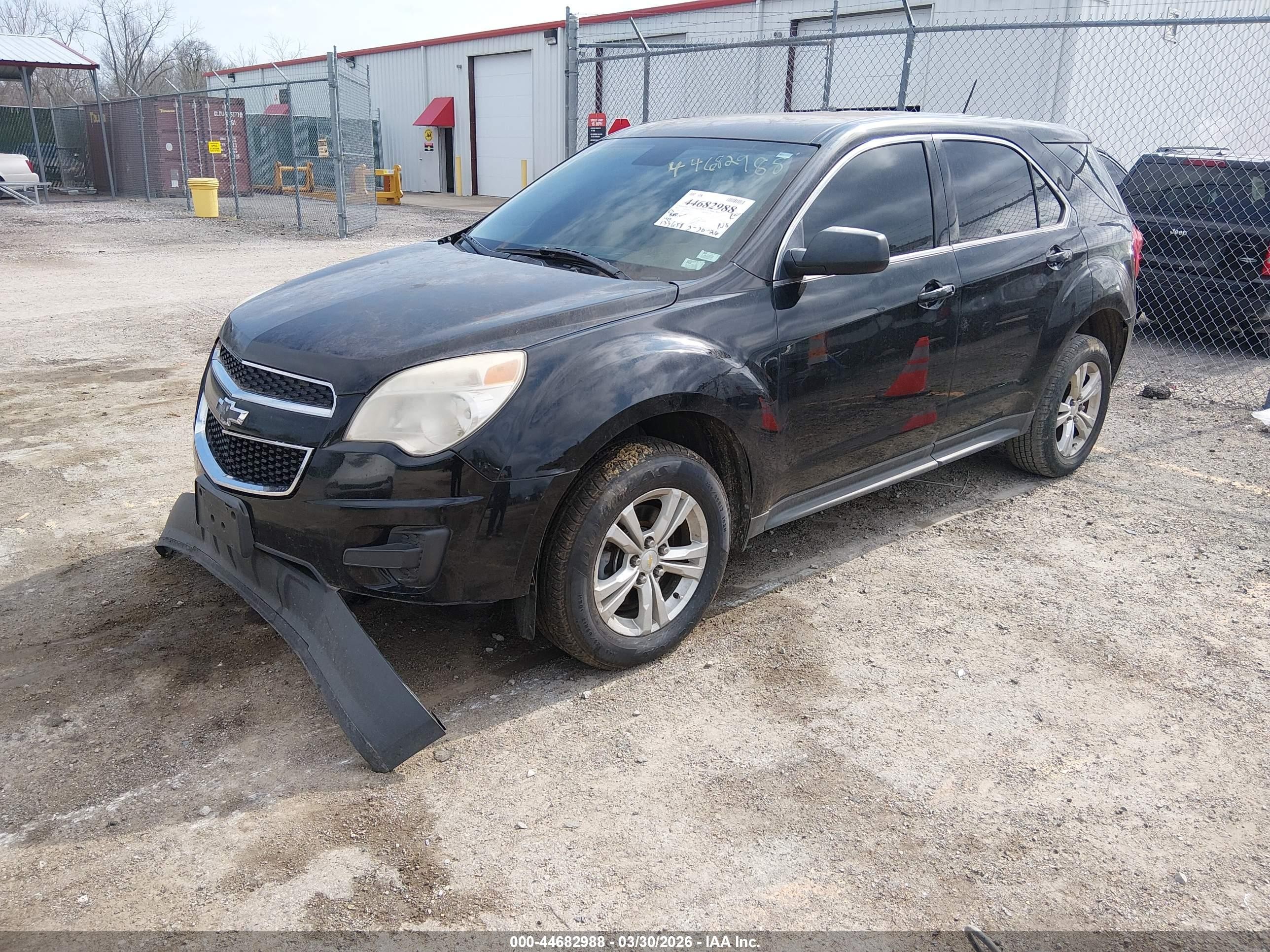 2015 Chevrolet Equinox Ls Black vin: 2GNALAEK2F1125209