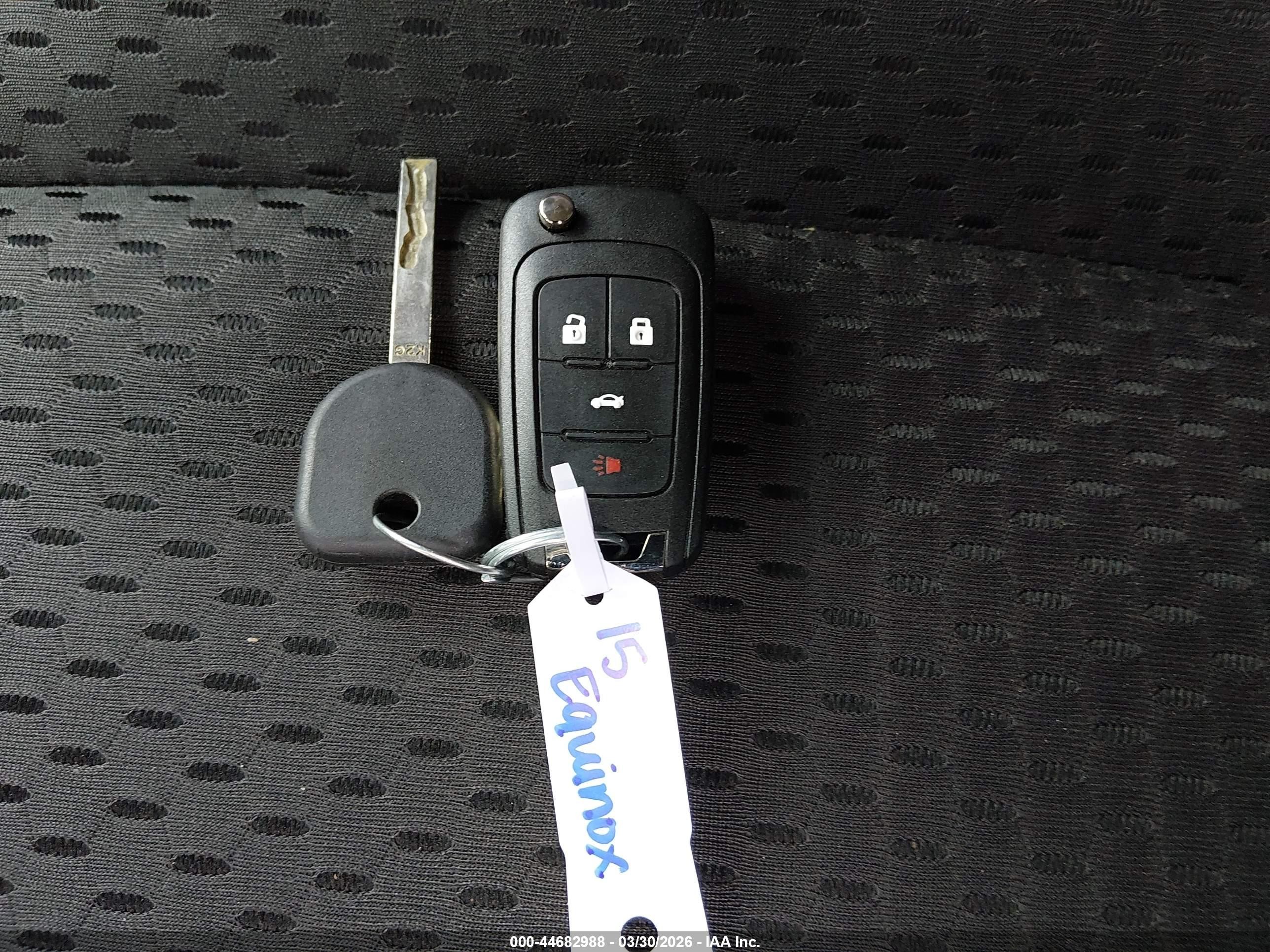2015 Chevrolet Equinox Ls Black vin: 2GNALAEK2F1125209