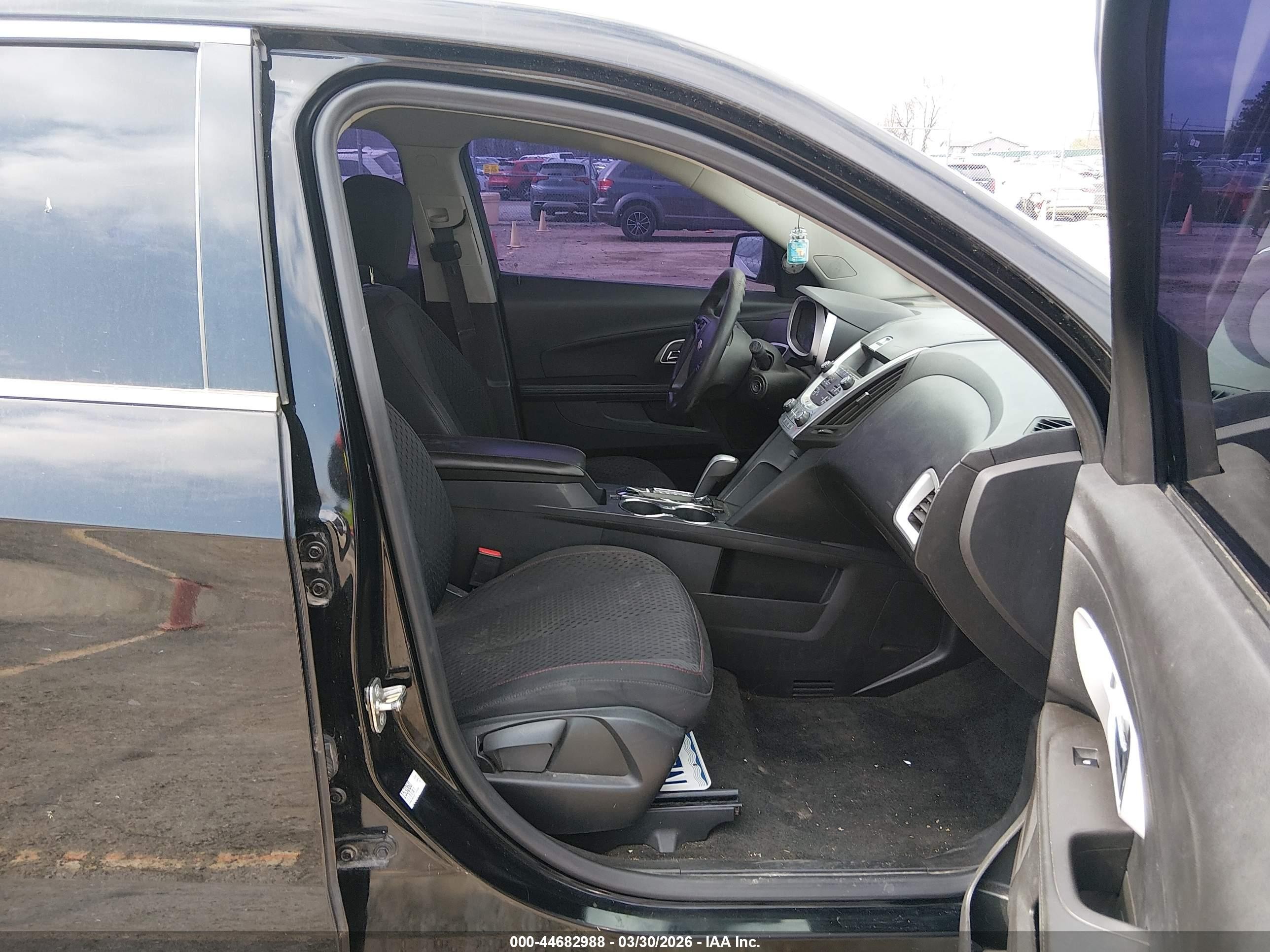 2015 Chevrolet Equinox Ls Black vin: 2GNALAEK2F1125209