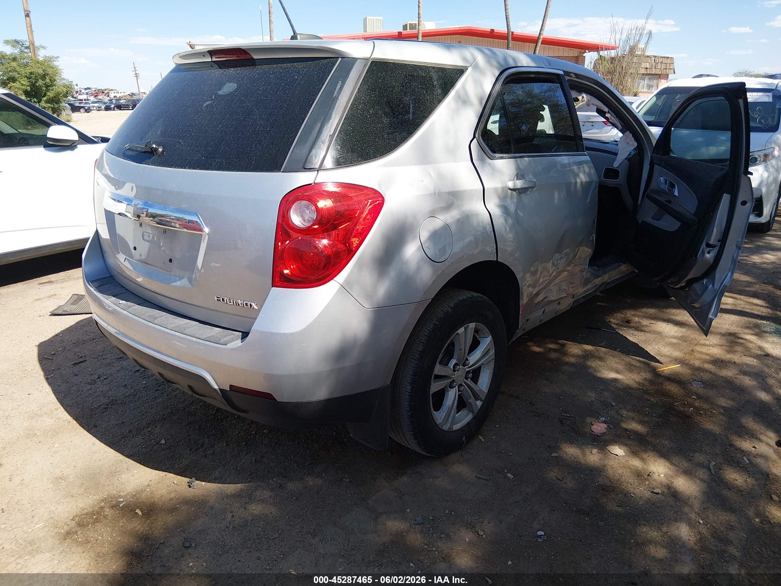 2015 Chevrolet Equinox Ls Silver vin: 2GNALAEK2F1128756