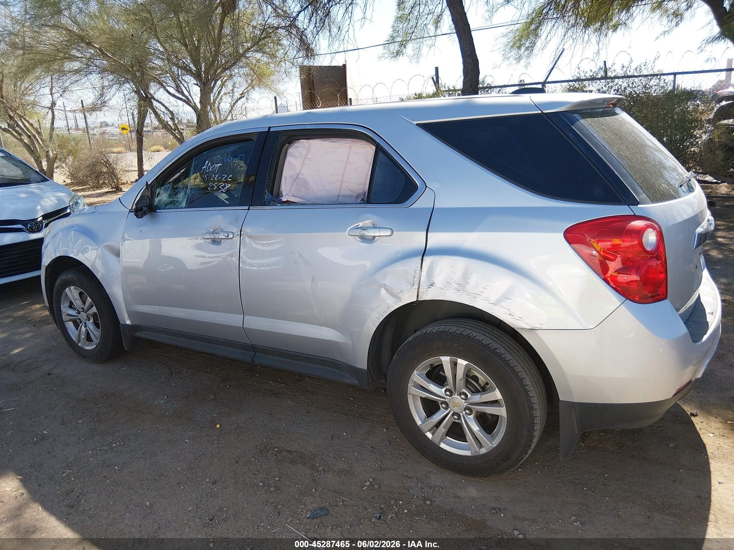 2015 Chevrolet Equinox Ls Silver vin: 2GNALAEK2F1128756