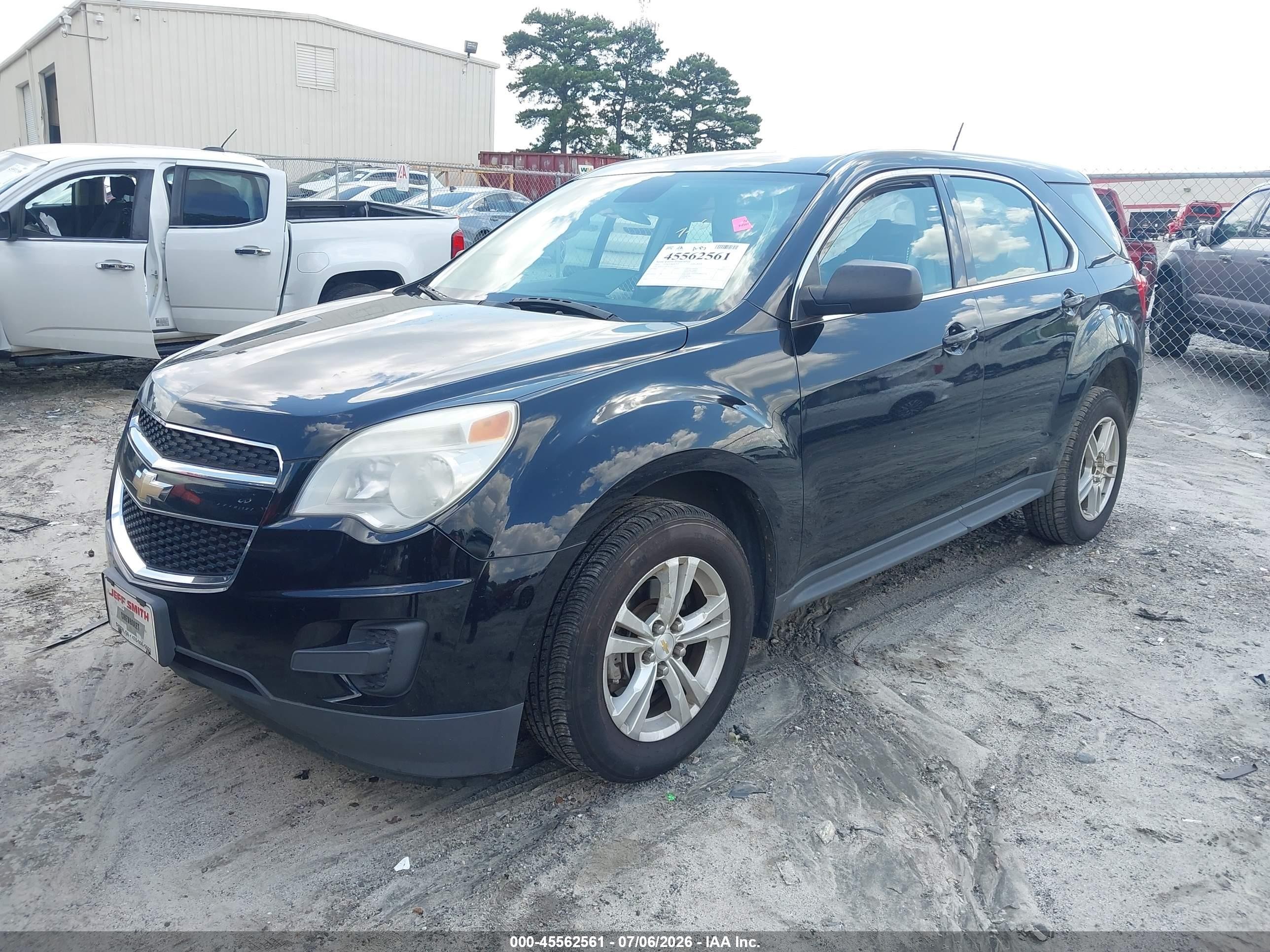 2015 Chevrolet Equinox Ls Black vin: 2GNALAEK2F1161157