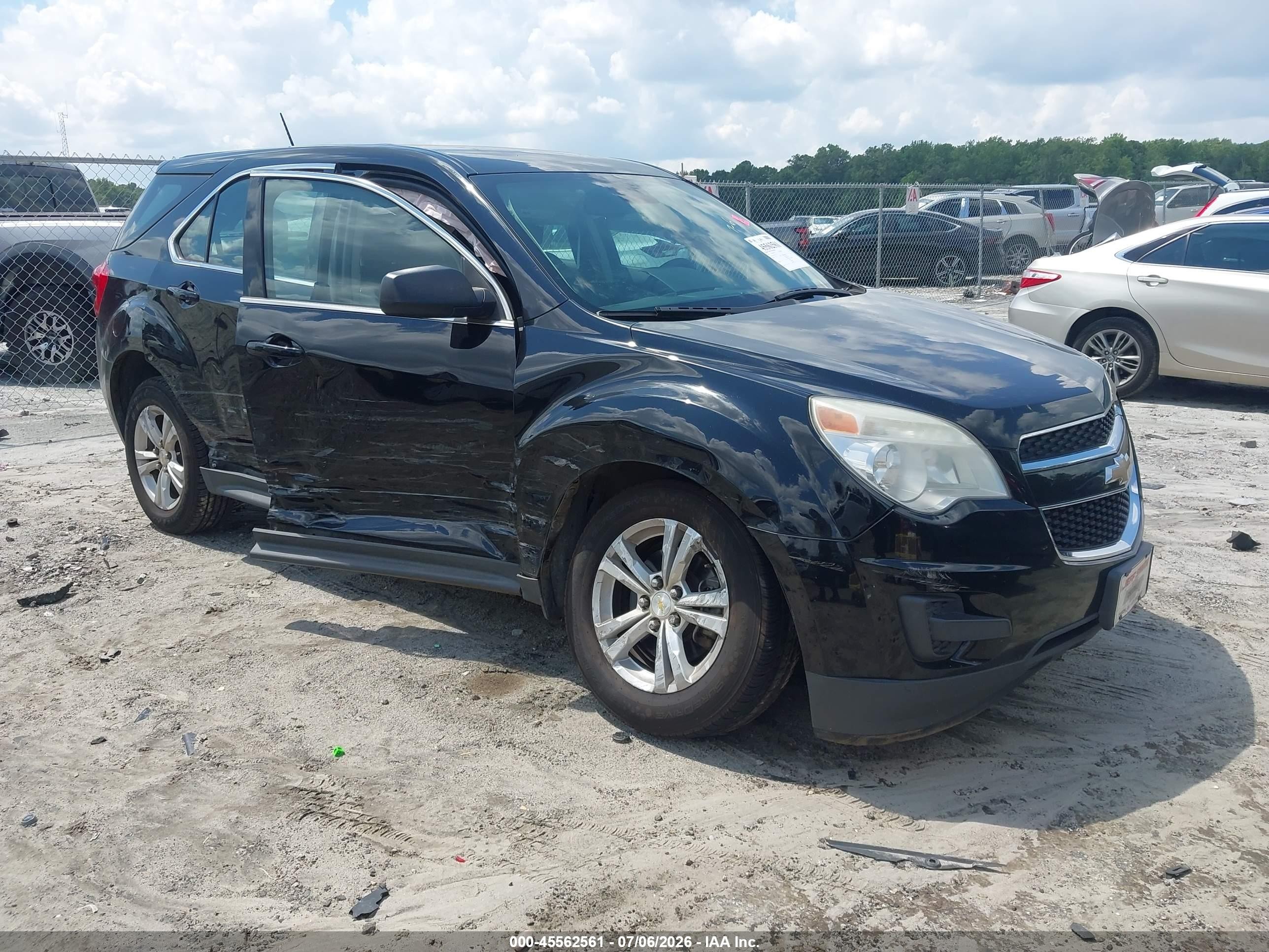 2015 Chevrolet Equinox Ls Black vin: 2GNALAEK2F1161157