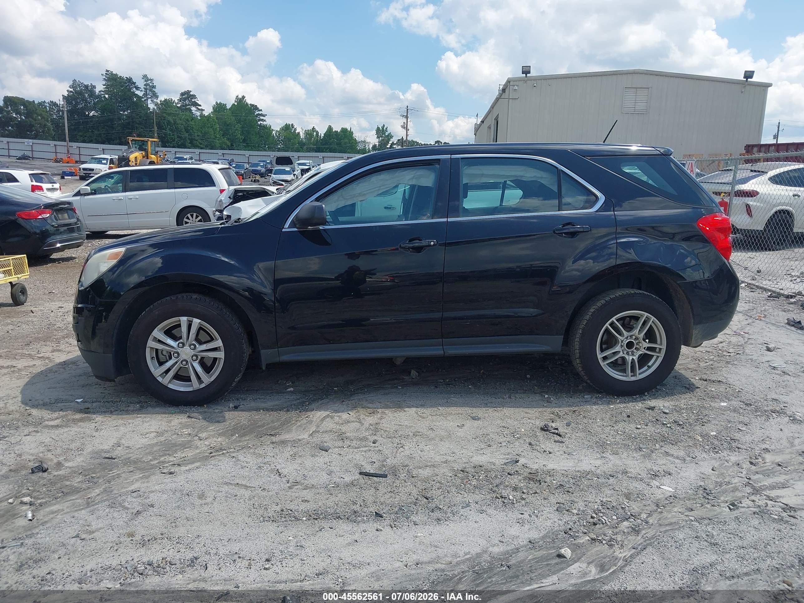 2015 Chevrolet Equinox Ls Black vin: 2GNALAEK2F1161157