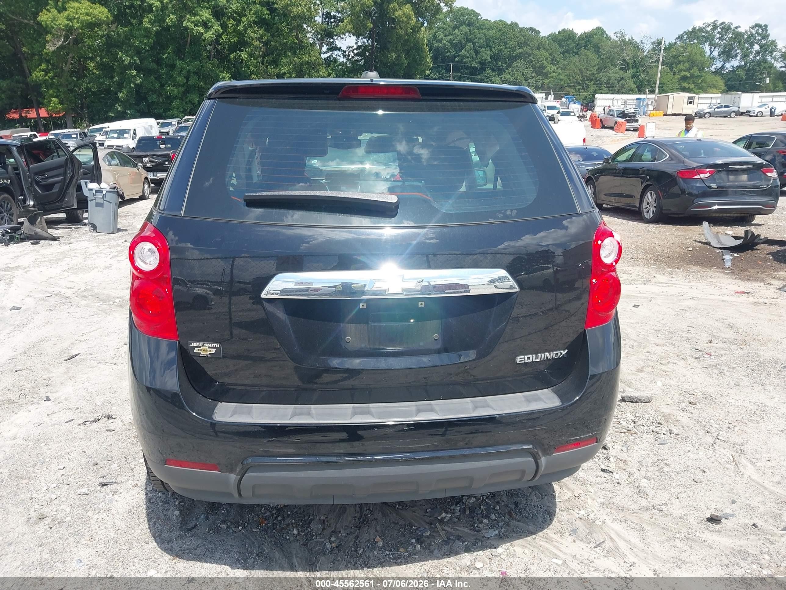 2015 Chevrolet Equinox Ls Black vin: 2GNALAEK2F1161157