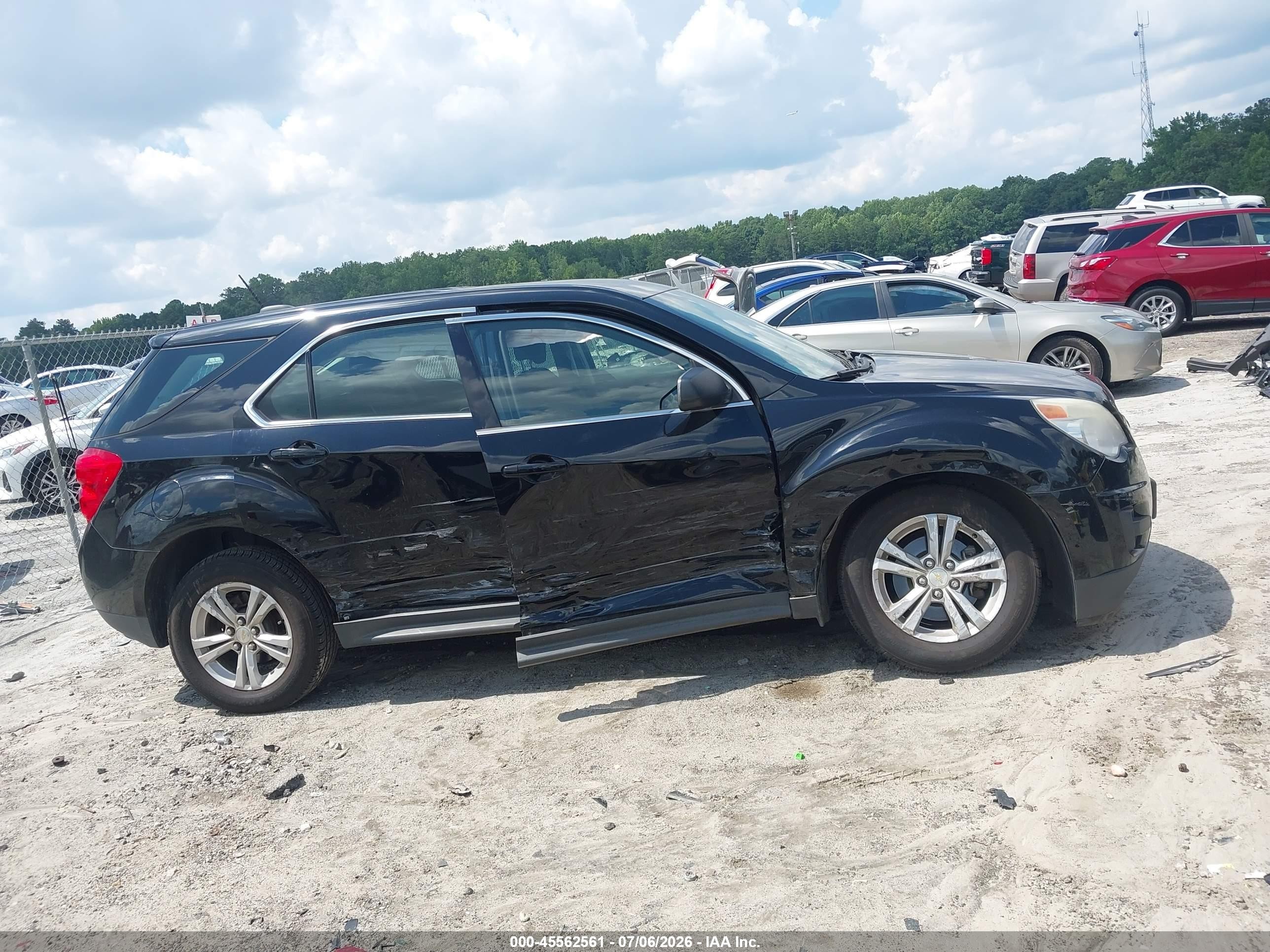 2015 Chevrolet Equinox Ls Black vin: 2GNALAEK2F1161157