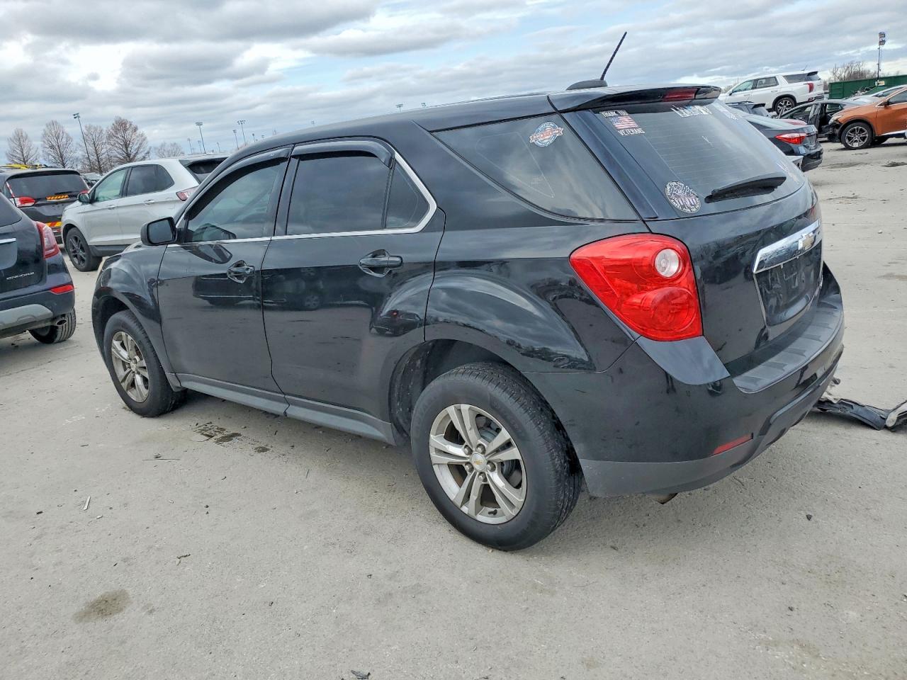 2015 Chevrolet Equinox Ls Black vin: 2GNALAEK2F1163166