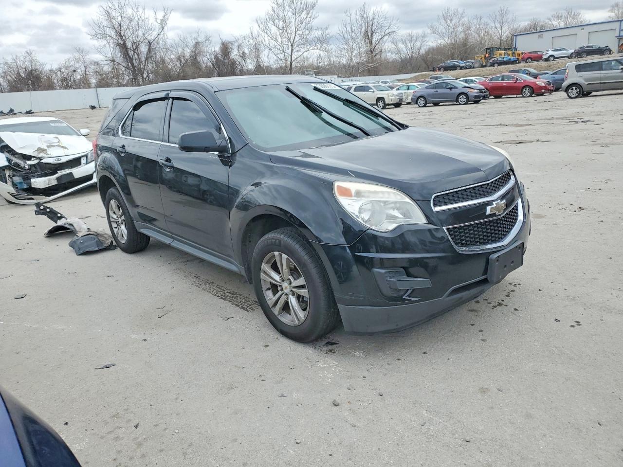 2015 Chevrolet Equinox Ls Black vin: 2GNALAEK2F1163166