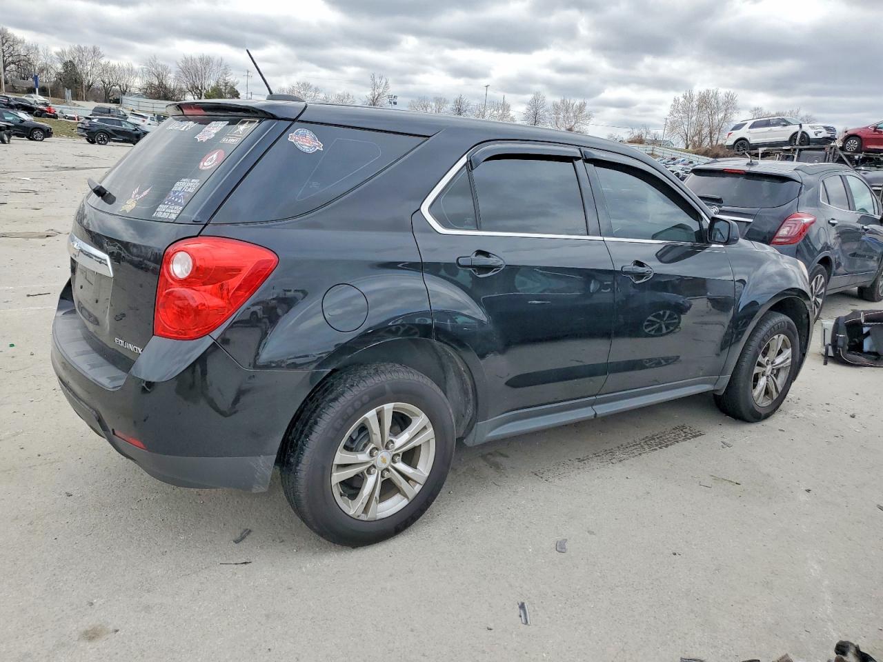 2015 Chevrolet Equinox Ls Black vin: 2GNALAEK2F1163166