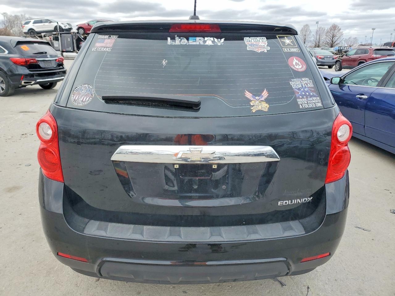 2015 Chevrolet Equinox Ls Black vin: 2GNALAEK2F1163166