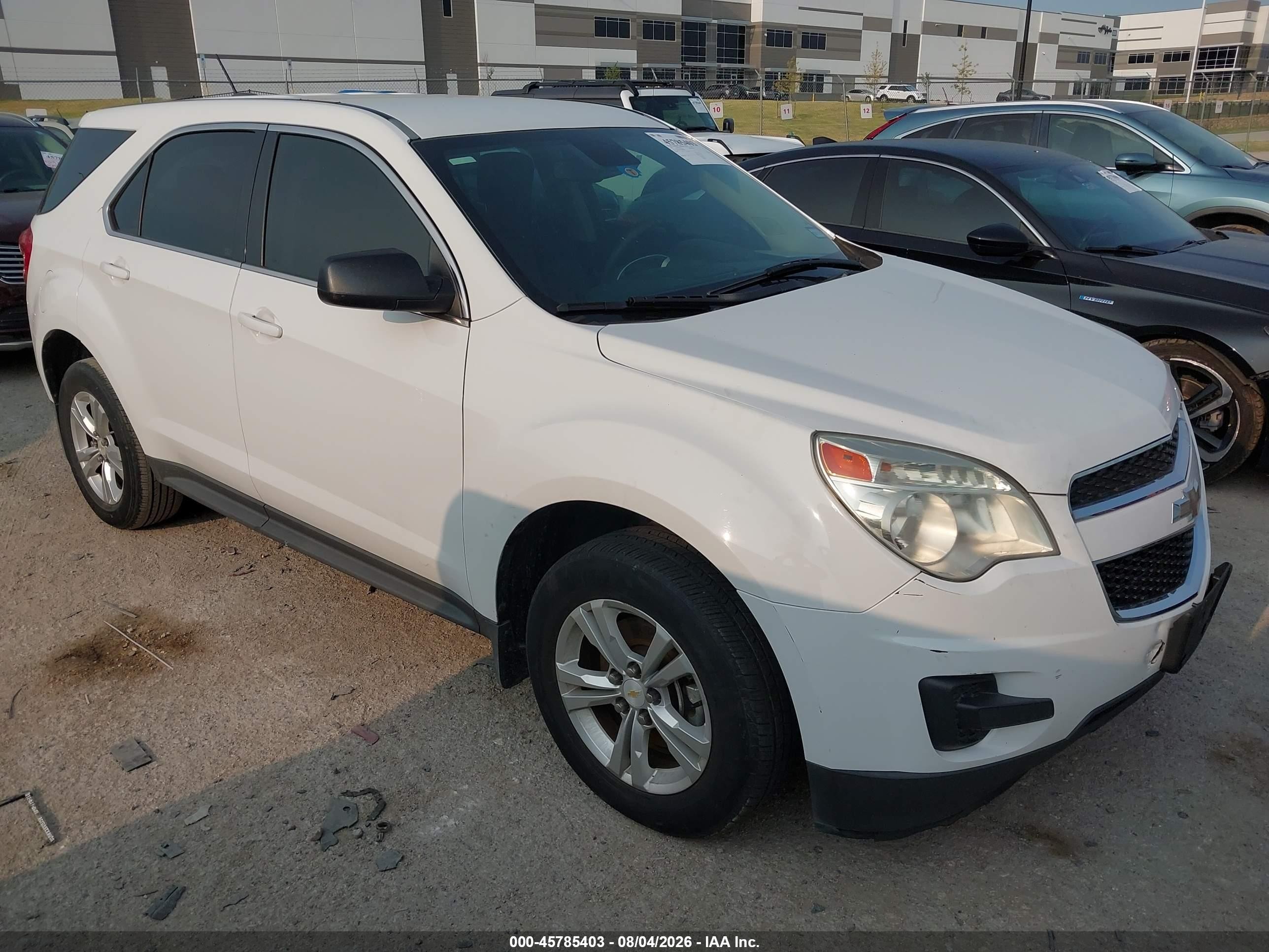 2015 Chevrolet Equinox Ls White vin: 2GNALAEK2F6435881