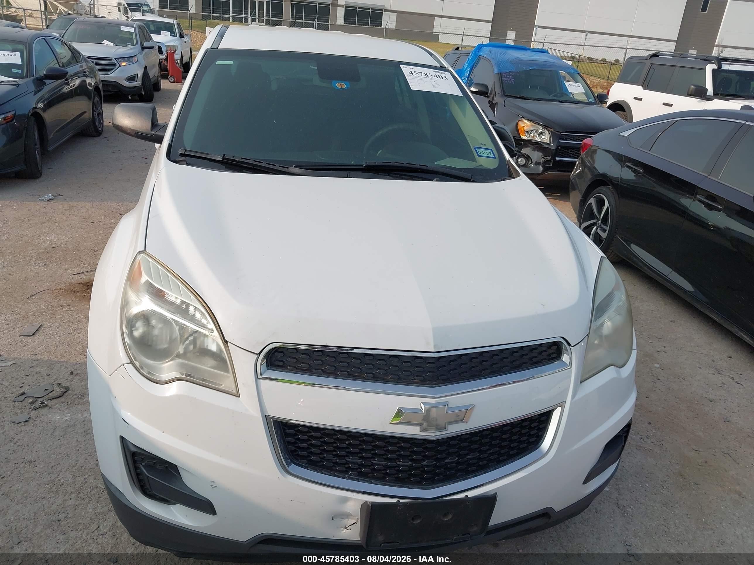 2015 Chevrolet Equinox Ls White vin: 2GNALAEK2F6435881