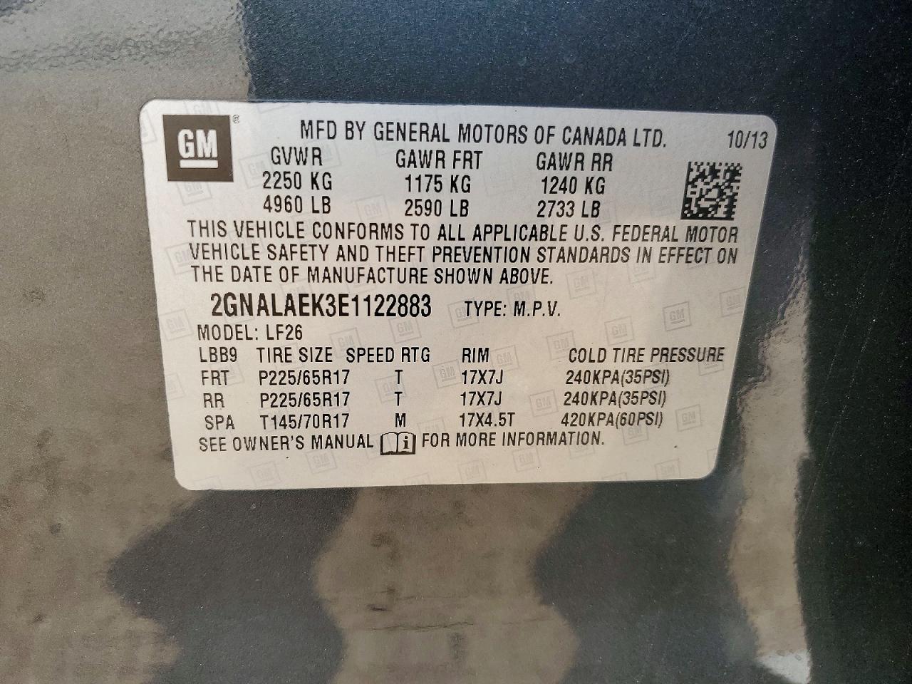 2014 Chevrolet Equinox Ls Gray vin: 2GNALAEK3E1122883