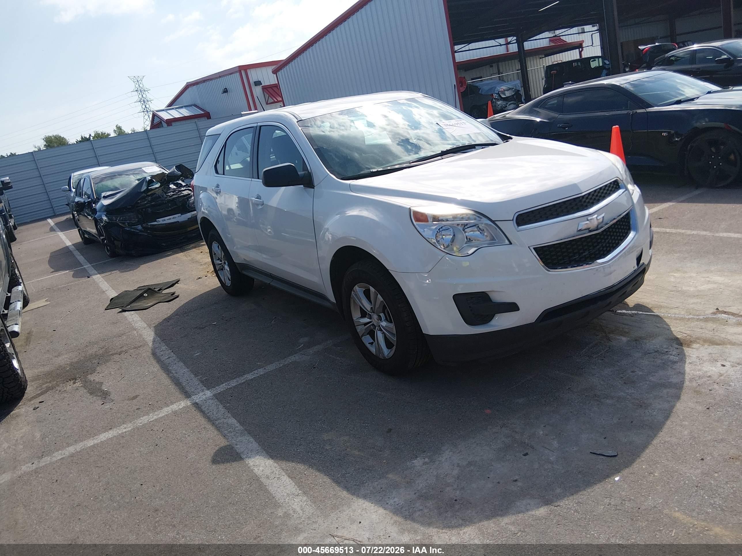 2014 Chevrolet Equinox Ls White vin: 2GNALAEK3E1144284
