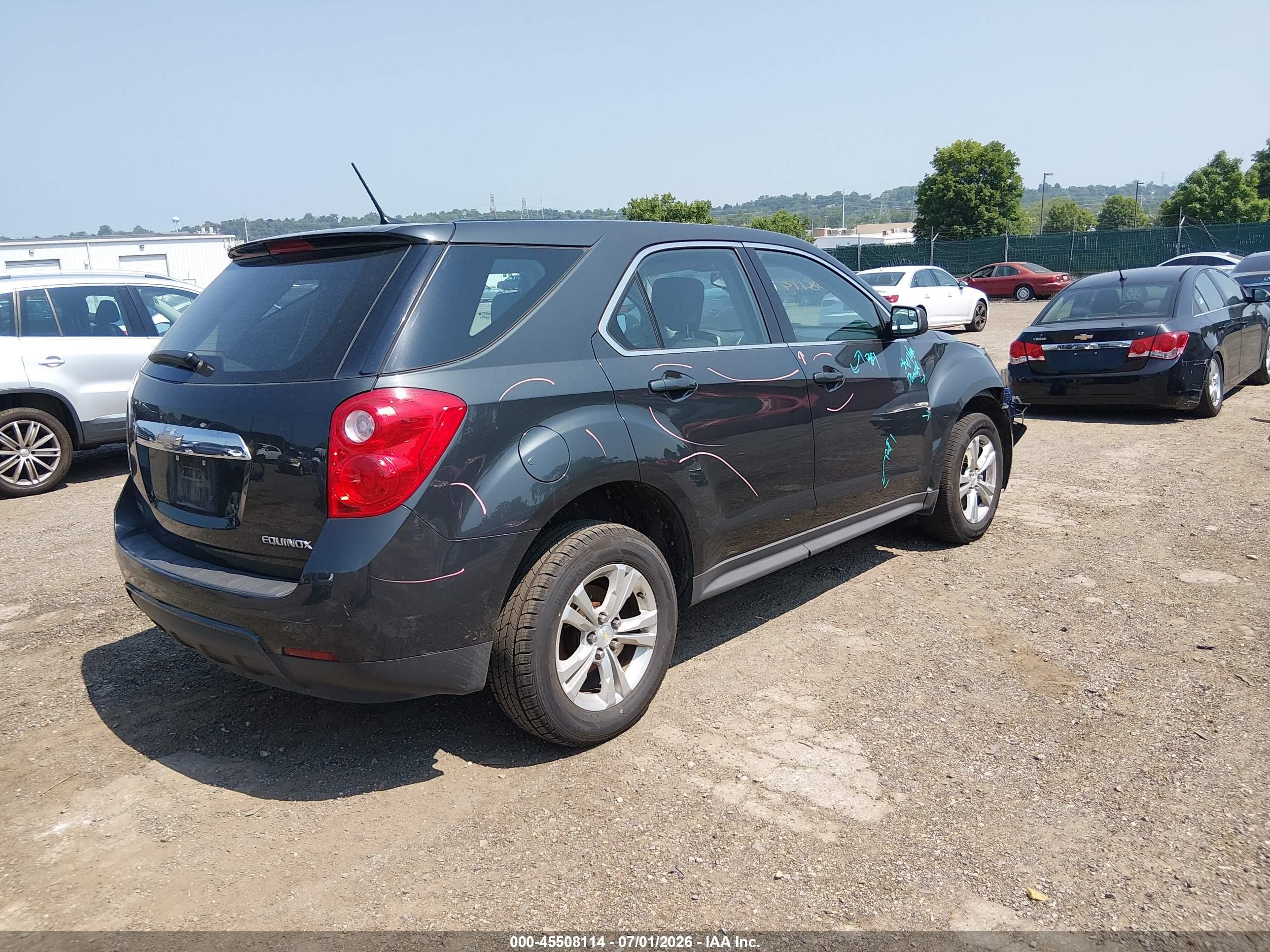 2014 Chevrolet Equinox Ls Gray vin: 2GNALAEK3E1150361