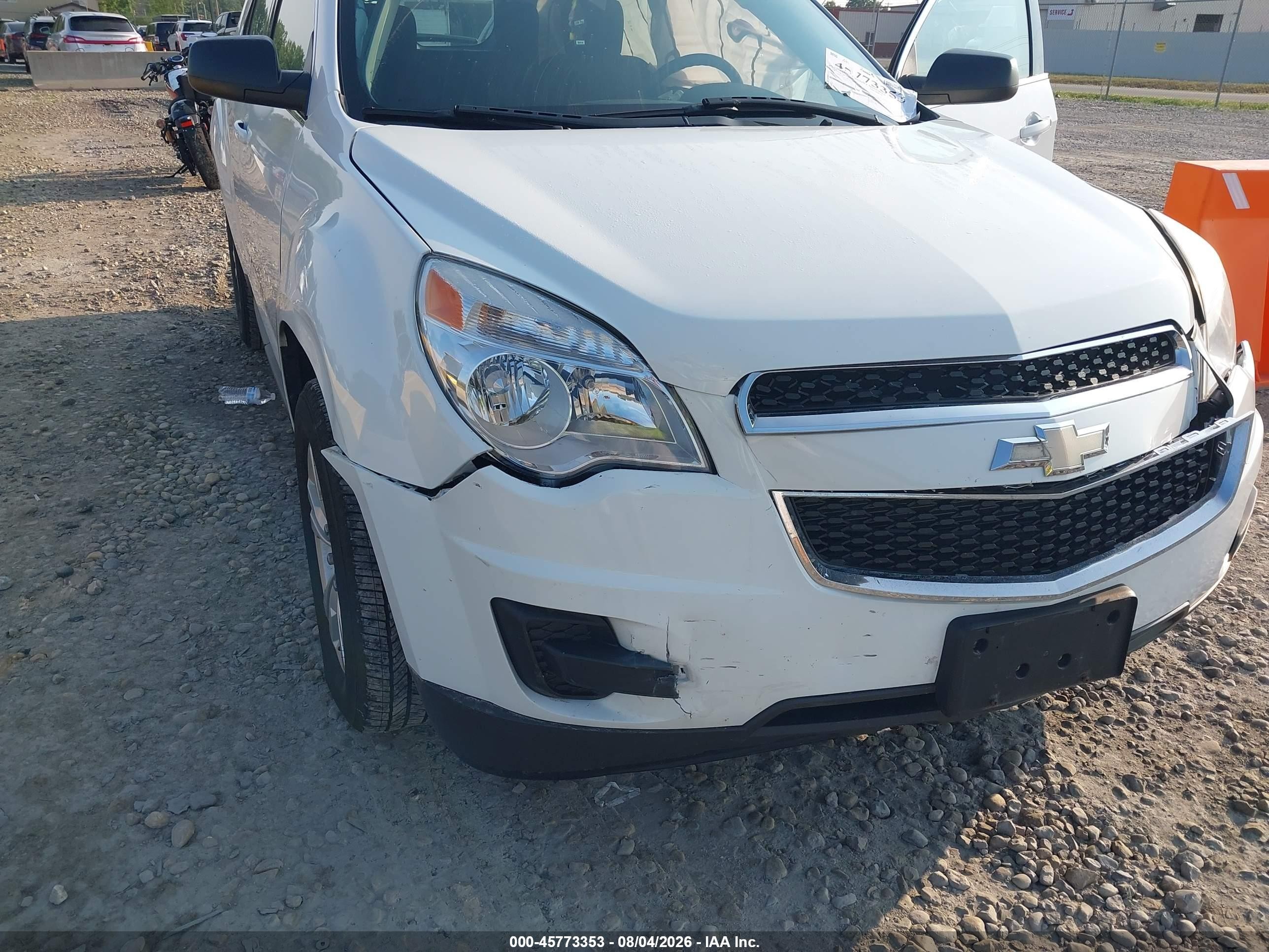 2014 Chevrolet Equinox Ls White vin: 2GNALAEK3E1155642