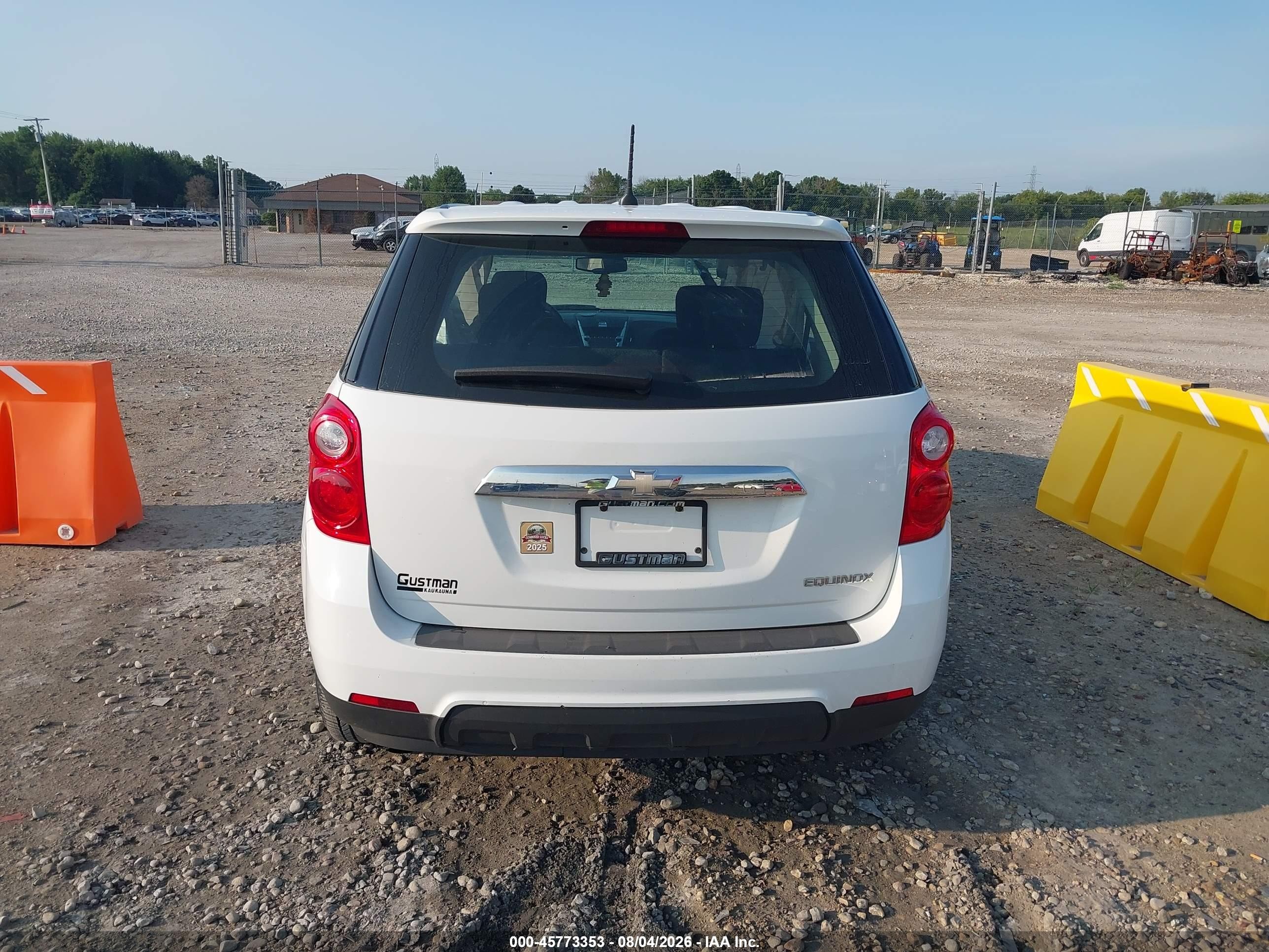 2014 Chevrolet Equinox Ls White vin: 2GNALAEK3E1155642
